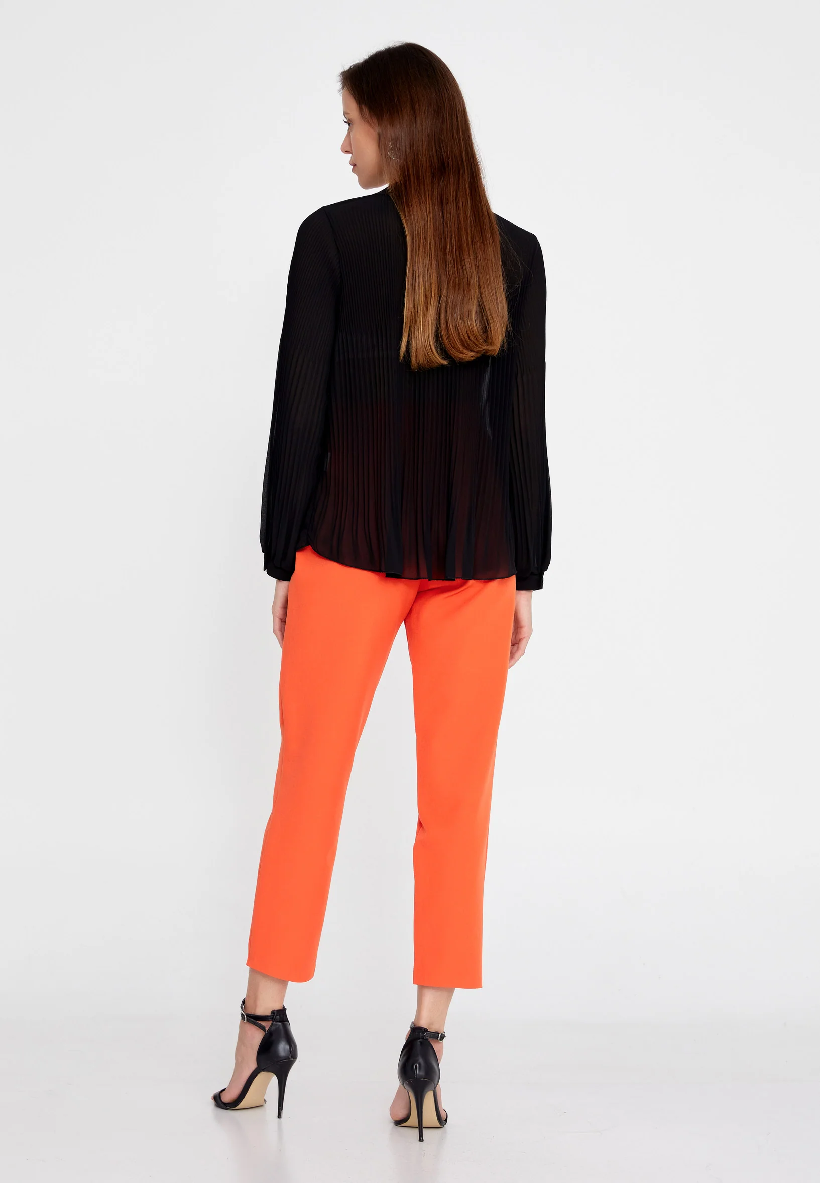 Long Sleeve Solid Color Regular Blouse sea6717 - Image 8