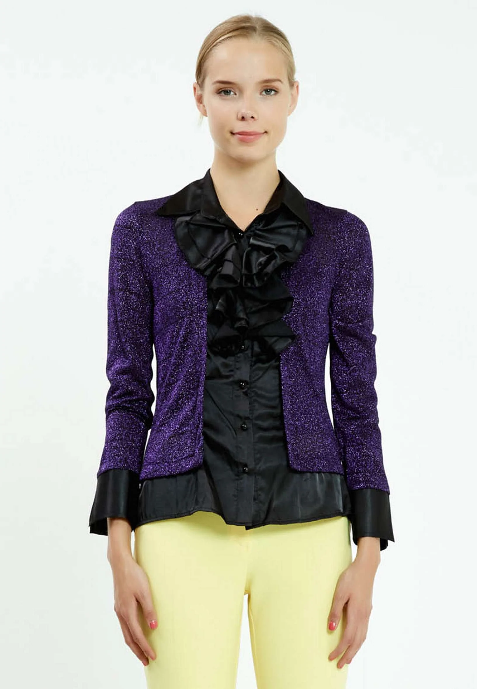 Long Sleeve Solid Color Regular Blouse ser10151 - Image 5