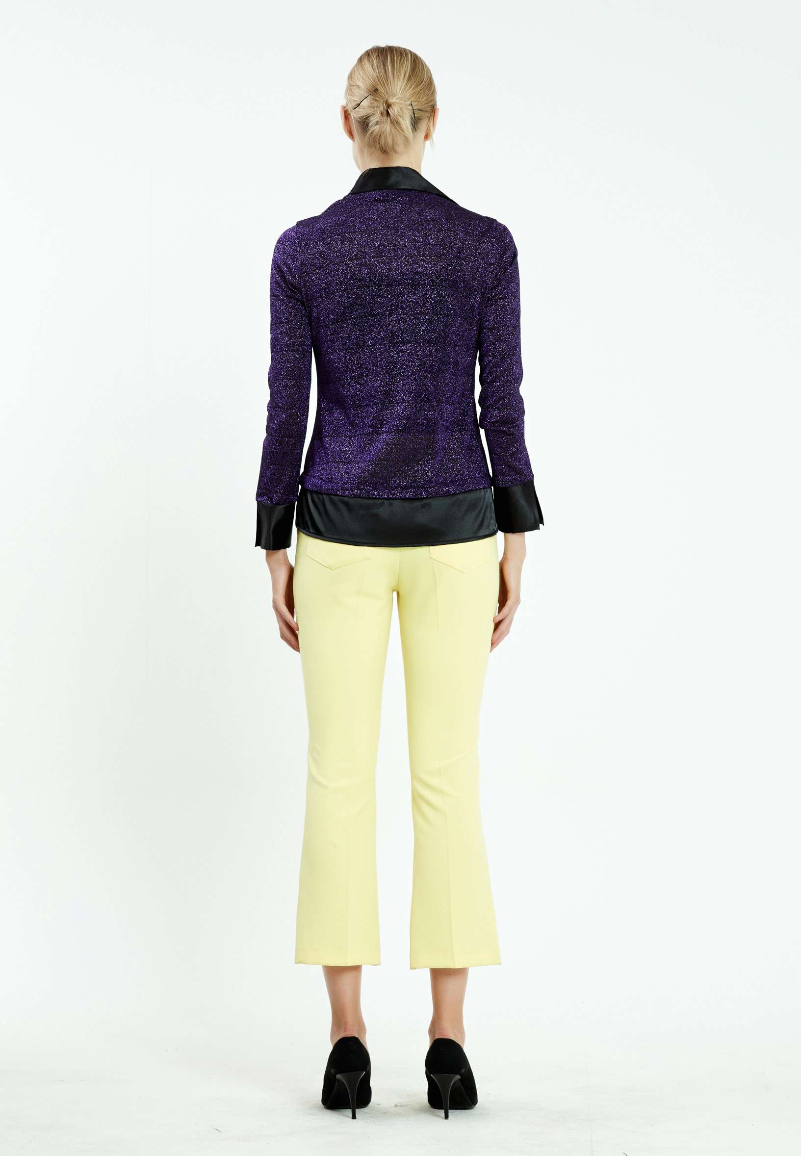 Long Sleeve Solid Color Regular Blouse ser10151 - Image 8