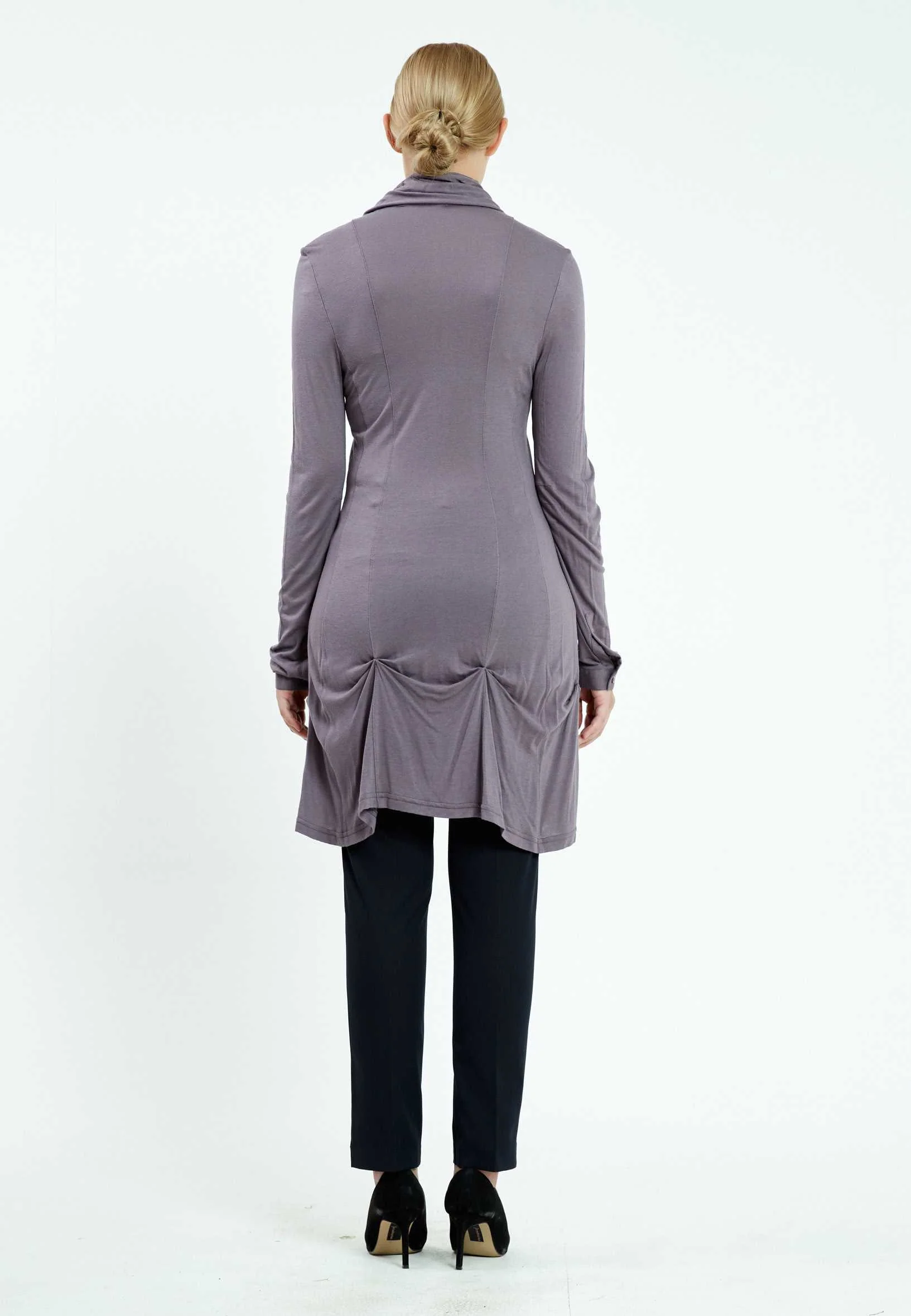 Long Sleeve Solid Color Regular Blouse ser13398 - Image 12