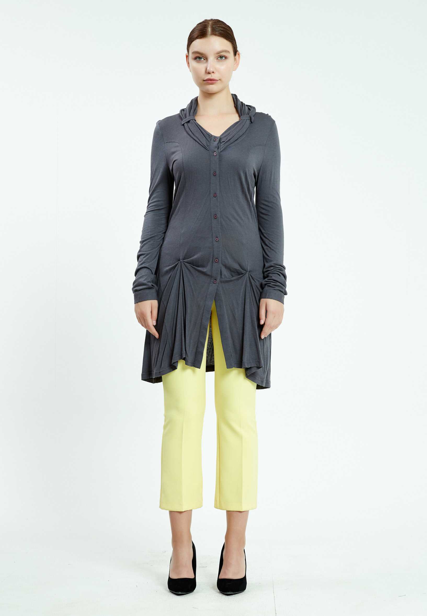Long Sleeve Solid Color Regular Blouse ser13398 - Image 2