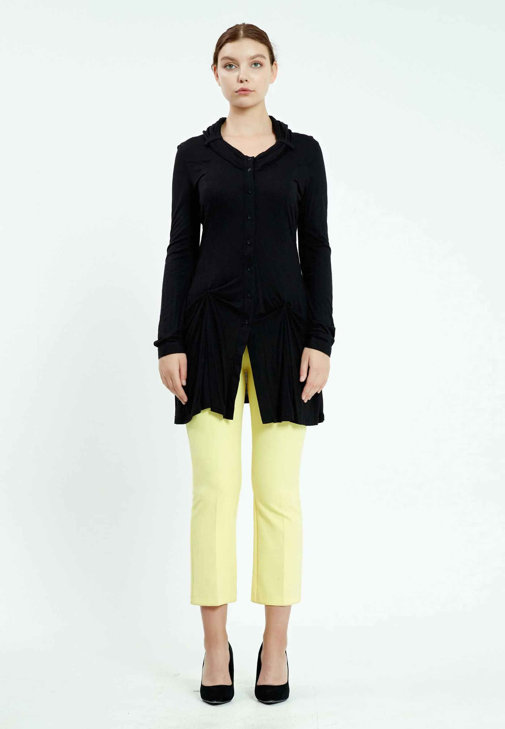 Long Sleeve Solid Color Regular Blouse ser13398 - Image 6