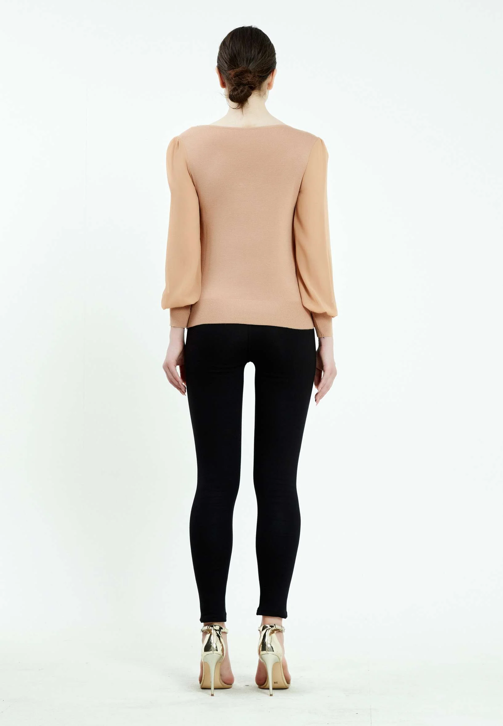 Long Sleeve Solid Color Regular Blouse ser16152 - Image 4
