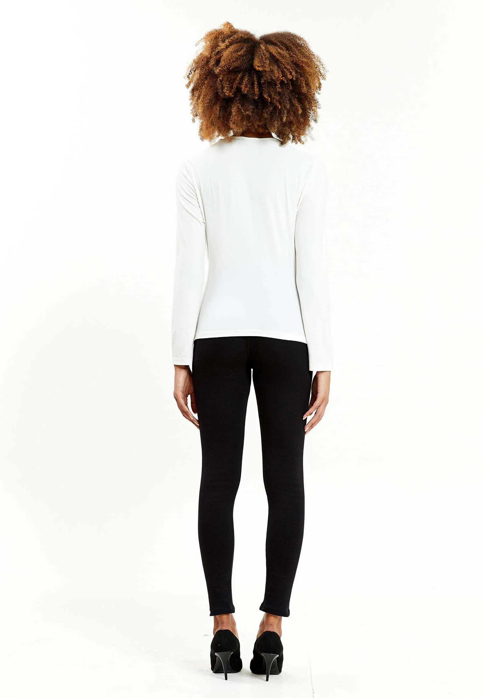 Long Sleeve Solid Color Regular Blouse ser16272 - Image 12