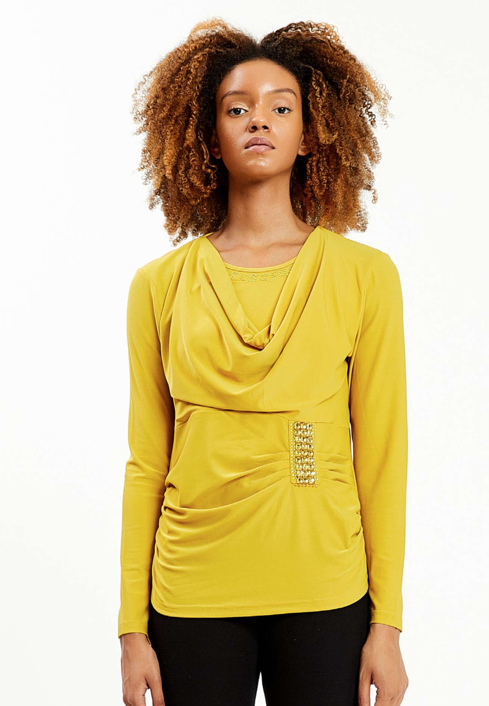 Long Sleeve Solid Color Regular Blouse ser16272 - Image 17