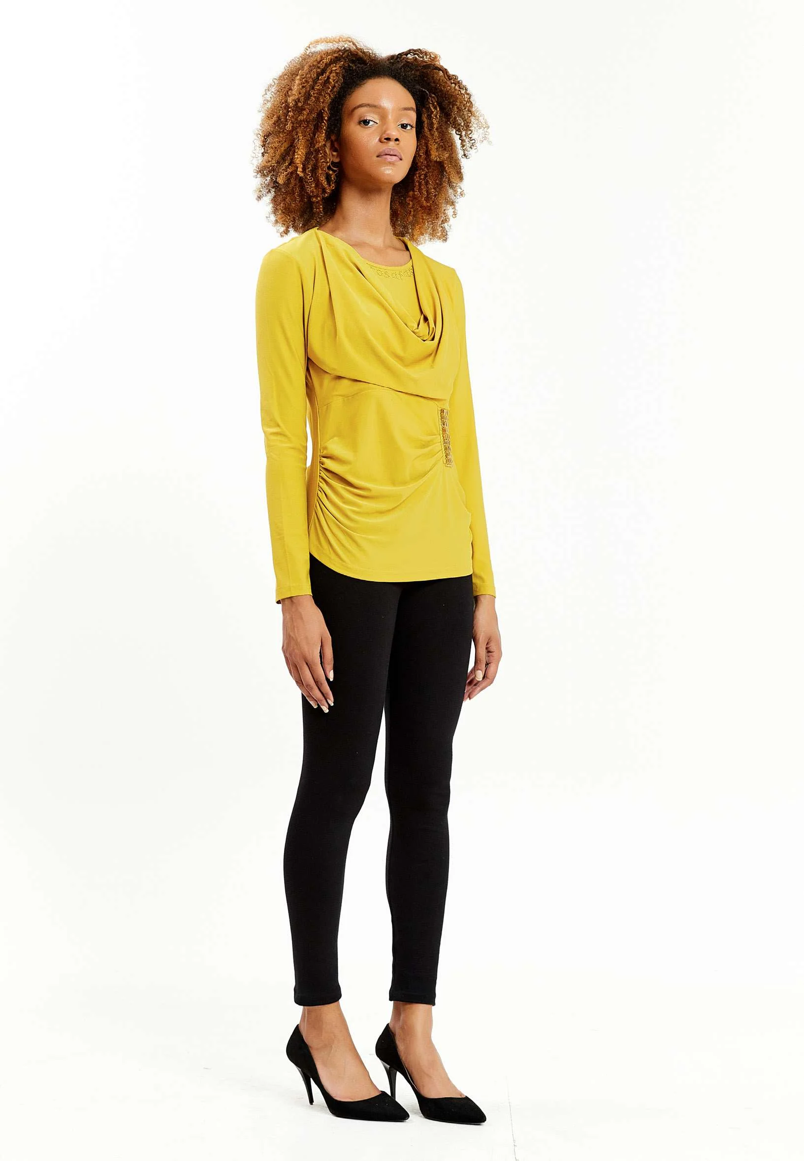 Long Sleeve Solid Color Regular Blouse ser16272 - Image 19