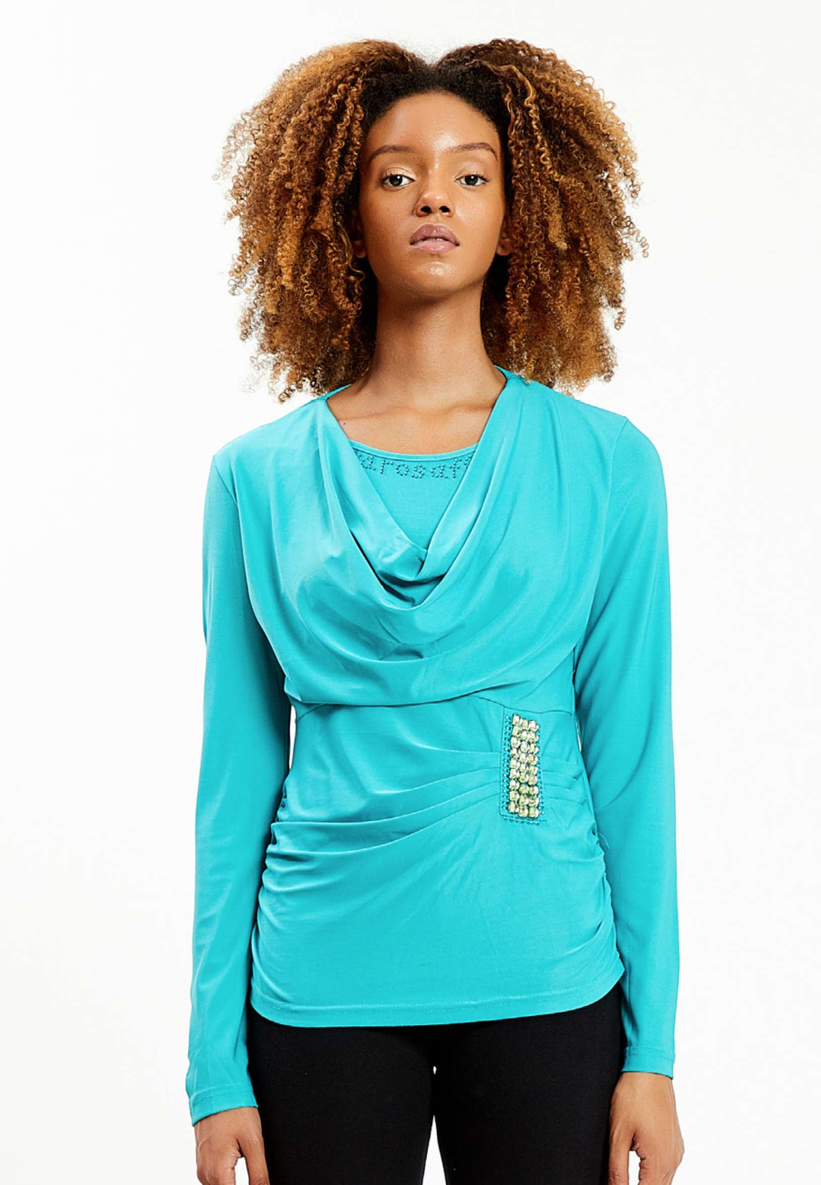 Long Sleeve Solid Color Regular Blouse ser16272 - Image 21