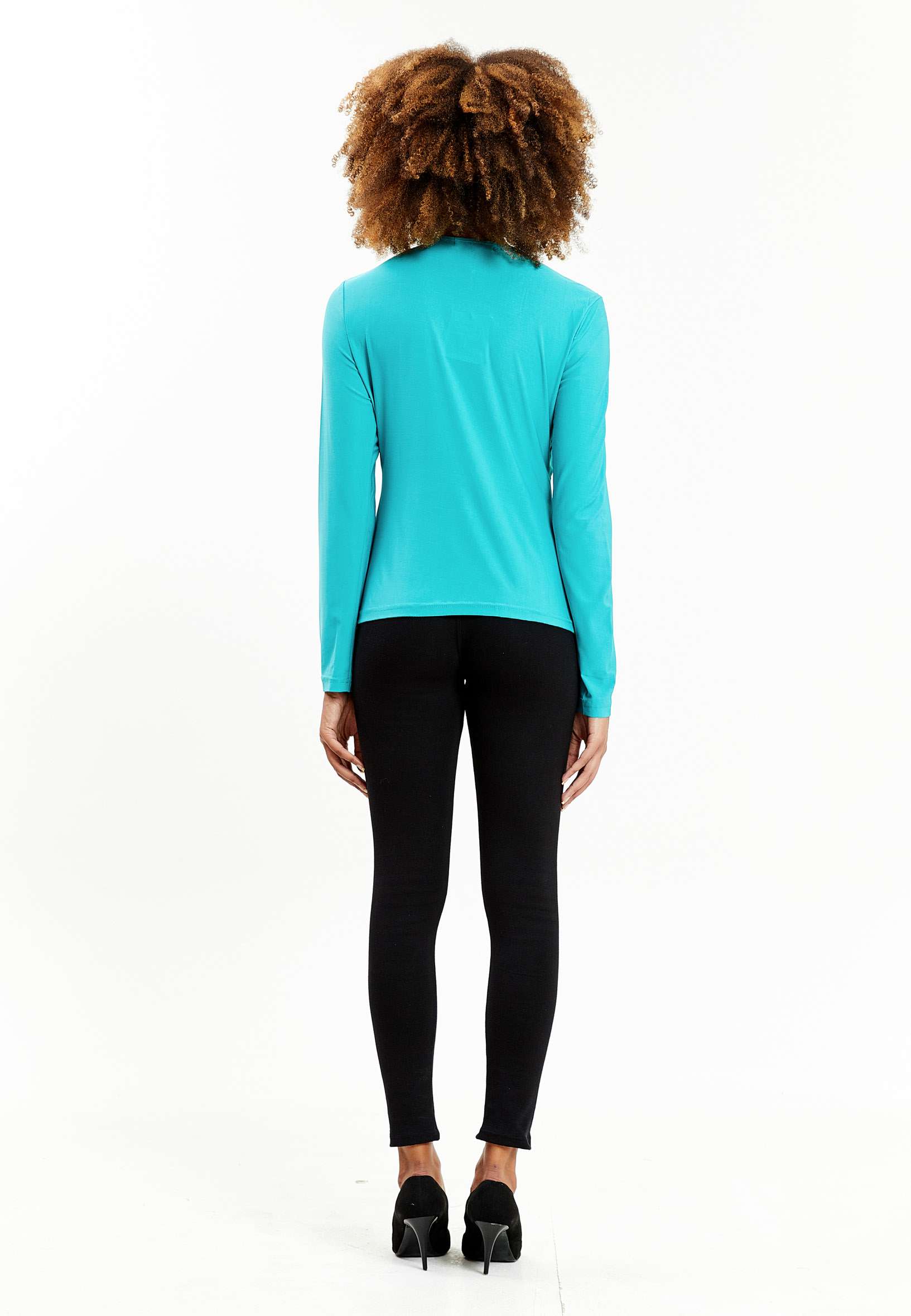 Long Sleeve Solid Color Regular Blouse ser16272 - Image 24