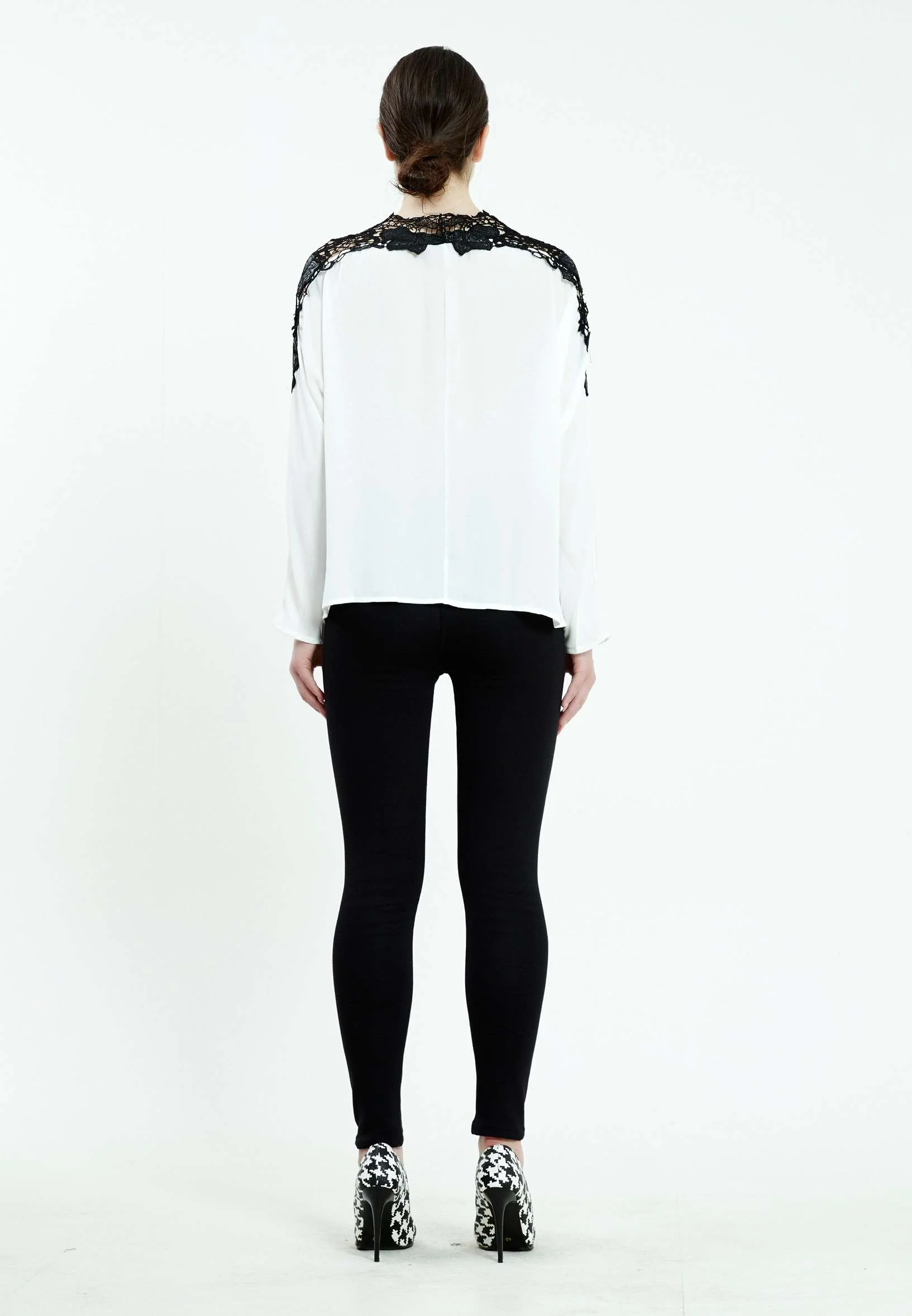 Long Sleeve Solid Color Regular Blouse ser25539 - Image 15