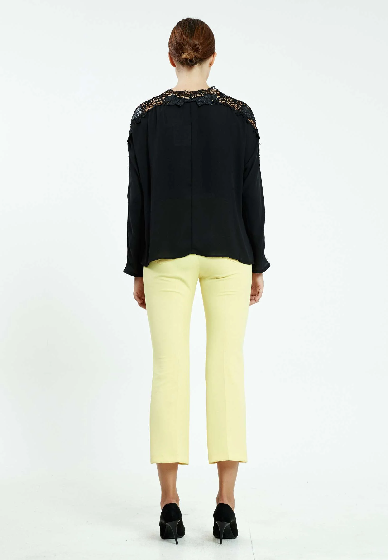 Long Sleeve Solid Color Regular Blouse ser25539 - Image 3