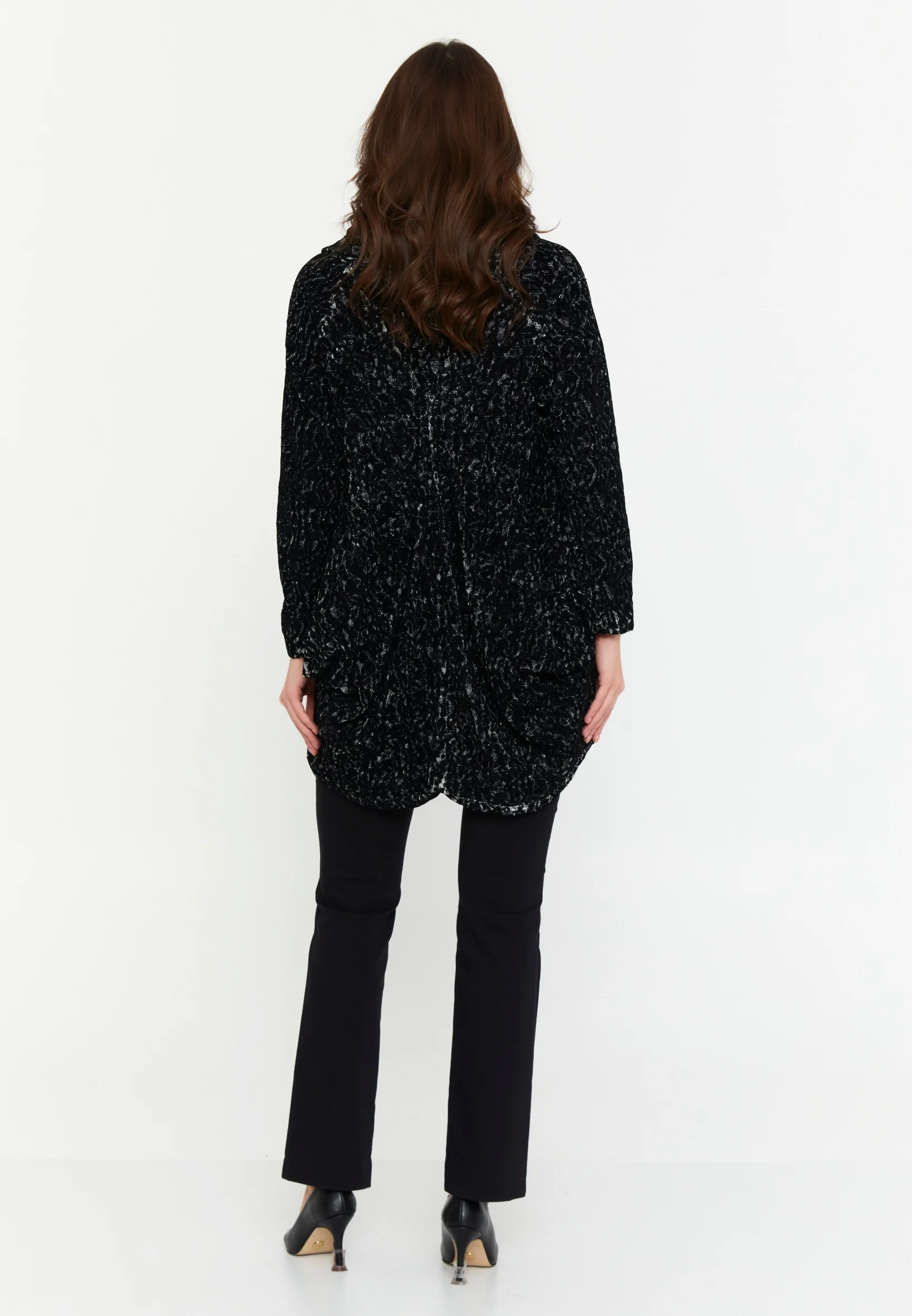 Long Sleeve Solid Color Regular Blouse sers13257 - Image 7