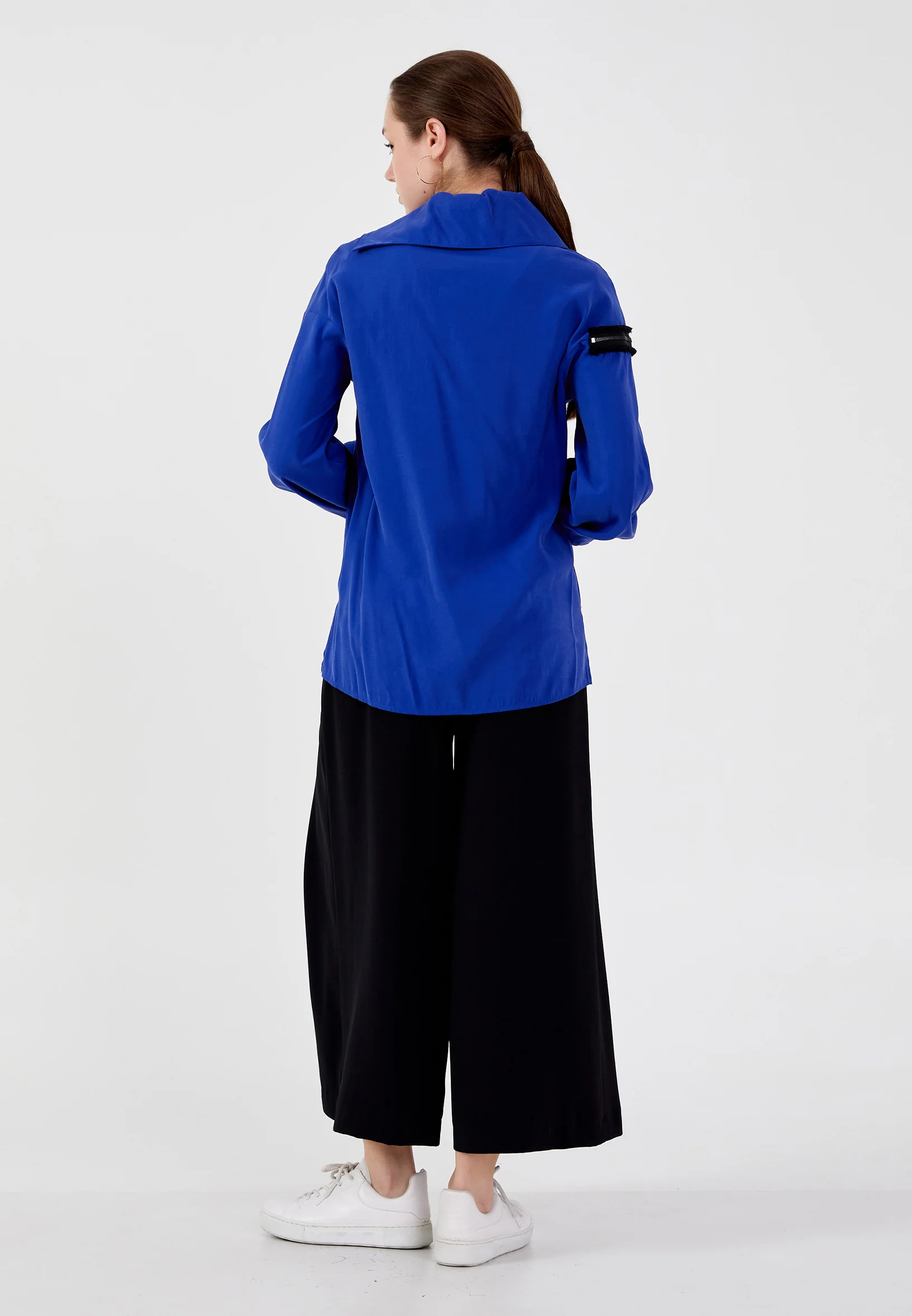 Long Sleeve Solid Color Regular Blouse shu23sk04056 - Image 8