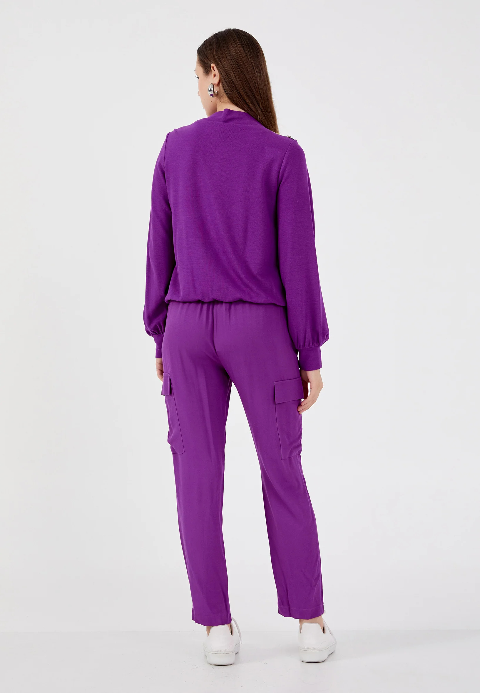 Long Sleeve Solid Color Regular Blouse shu23sk04057 - Image 12