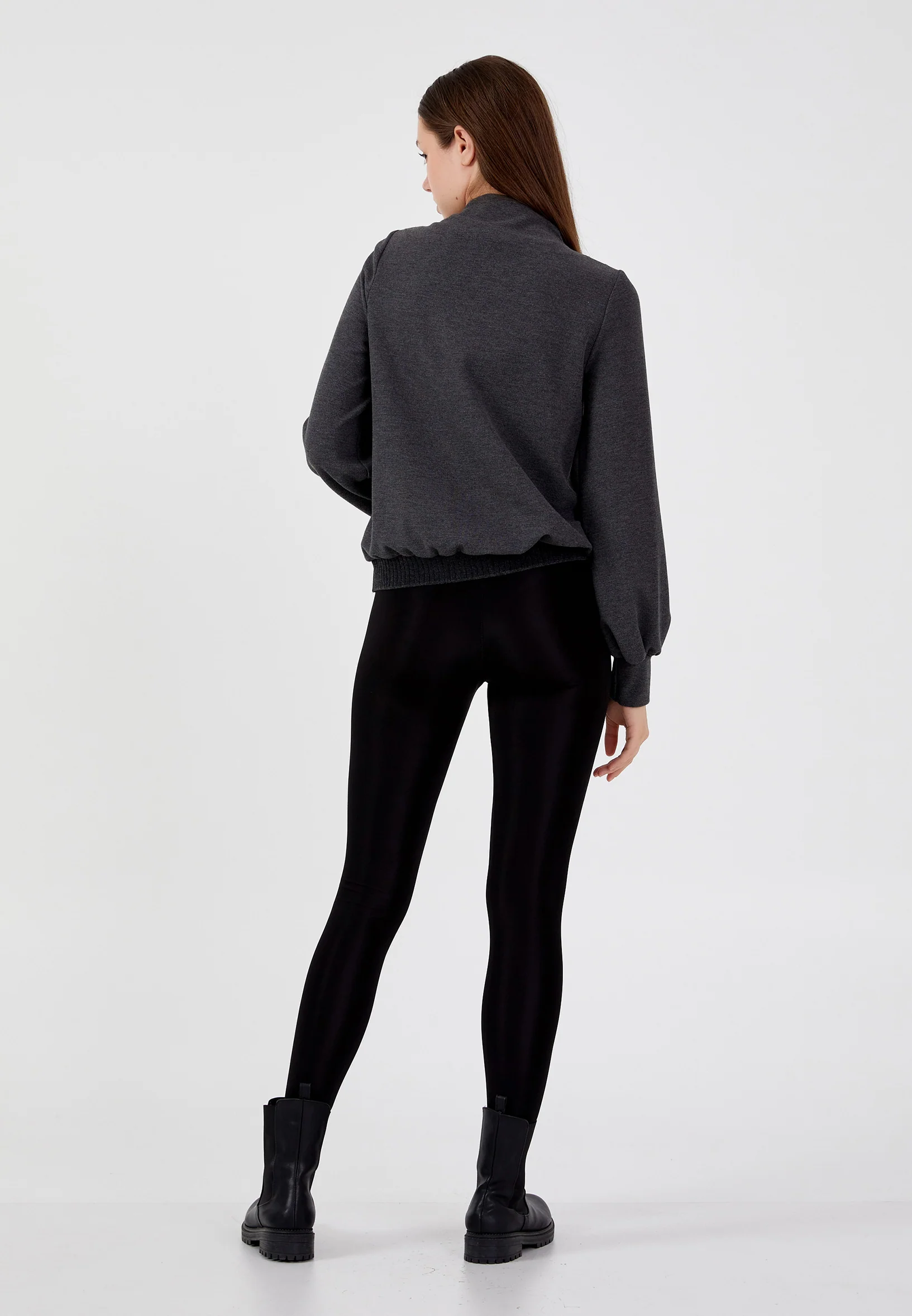 Long Sleeve Solid Color Regular Blouse shu23sk04057 - Image 4