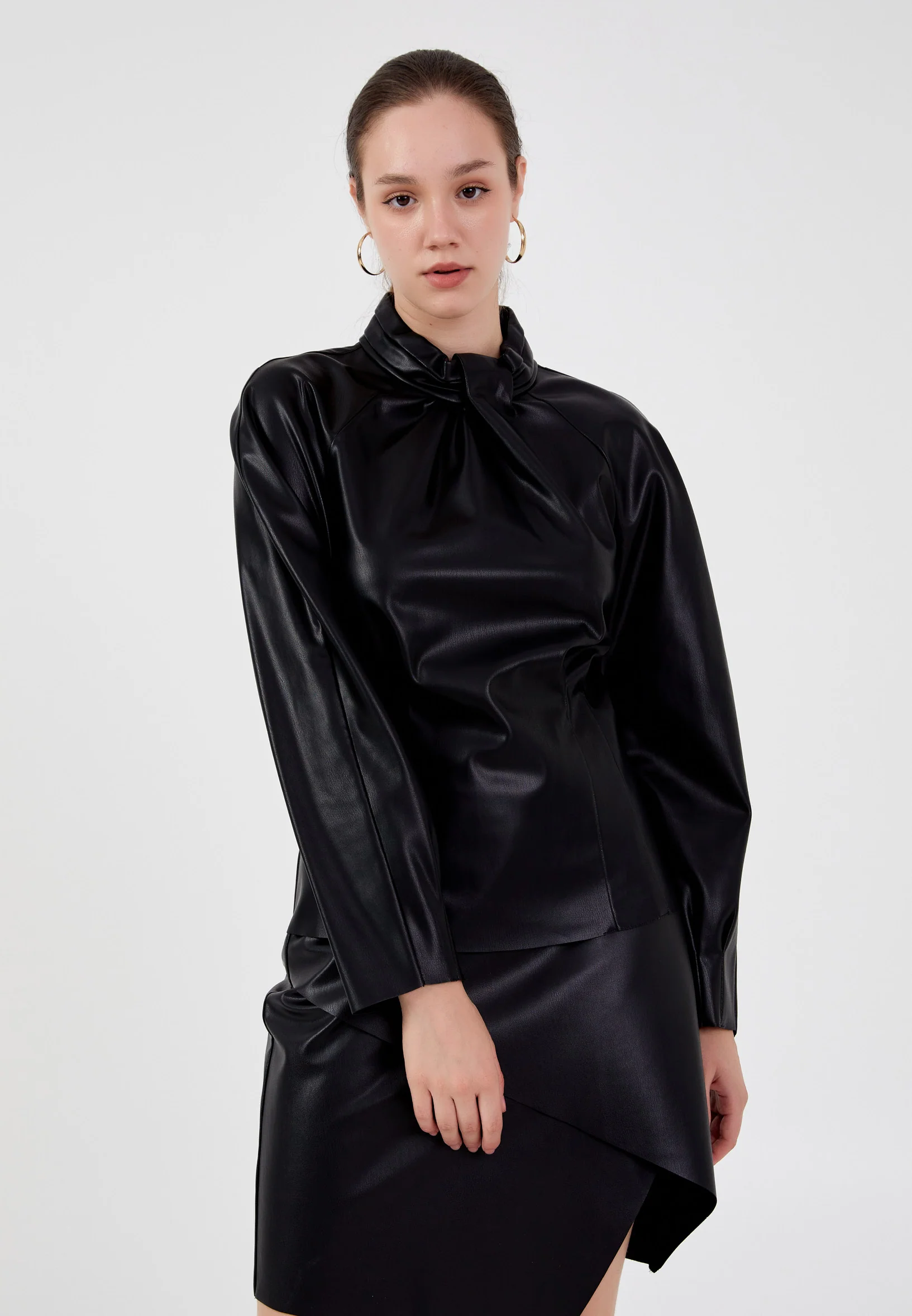 Long Sleeve Solid Color Regular Blouse shu23sk04061 - Image 2