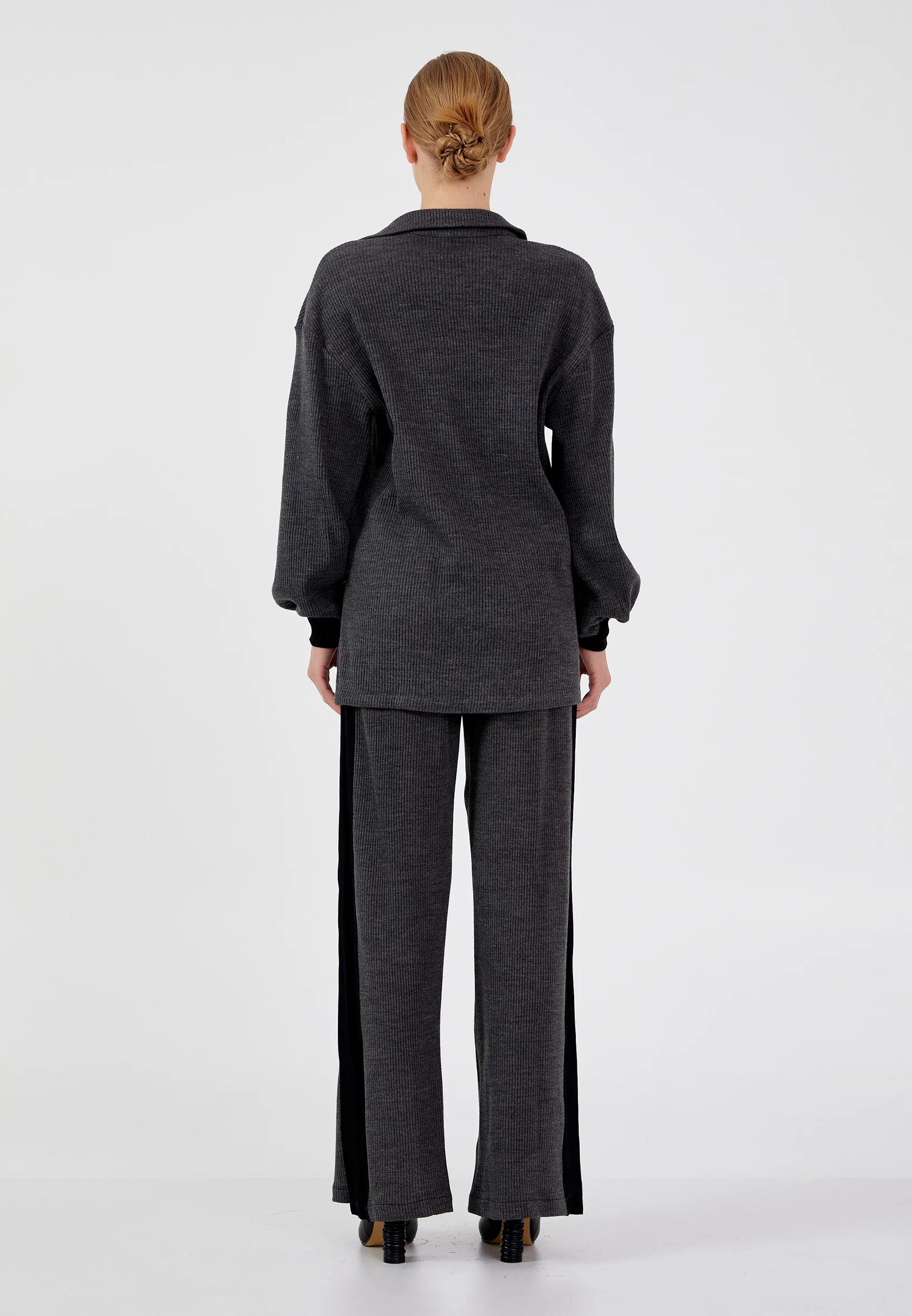 Long Sleeve Solid Color Regular Blouse shu23sk04062 - Image 2