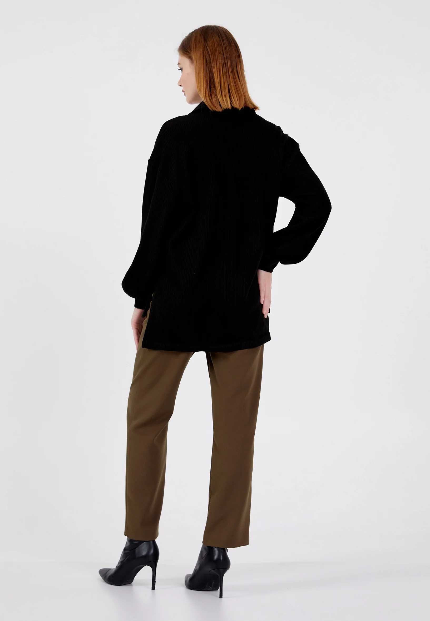 Long Sleeve Solid Color Regular Blouse shu23sk04062 - Image 6