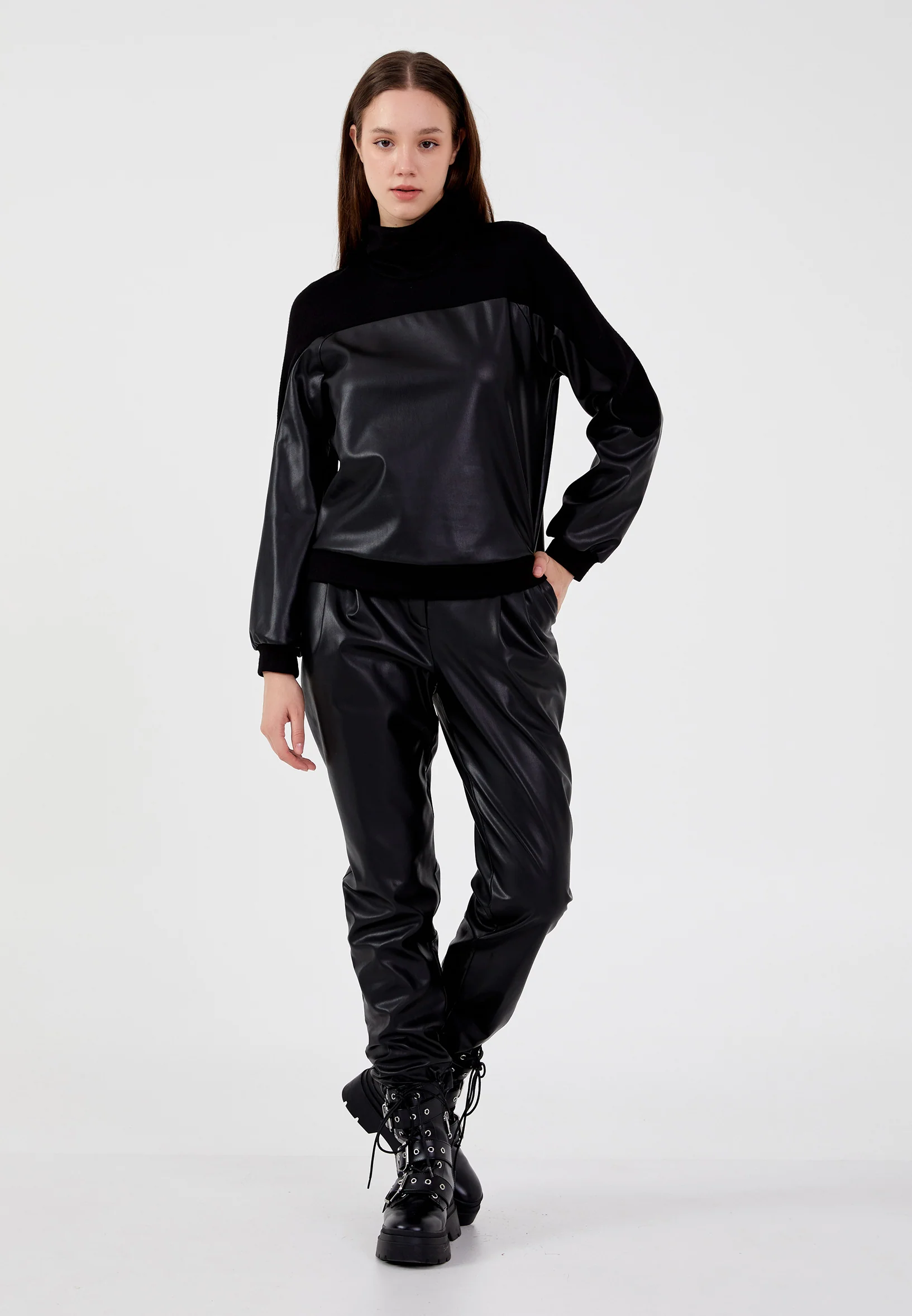 Long Sleeve Solid Color Regular Blouse shu23sk04082 - Image 2