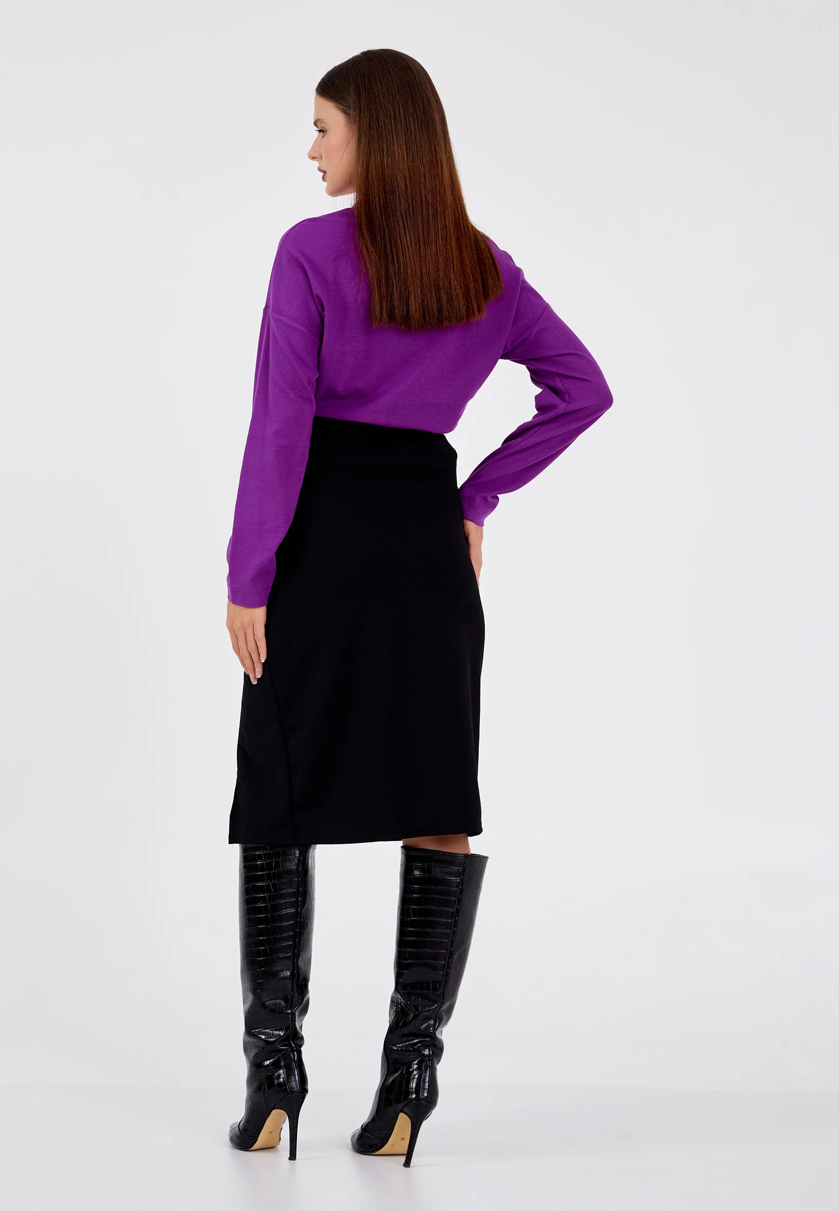 Long Sleeve Solid Color Regular Blouse shu23sk04084 - Image 12