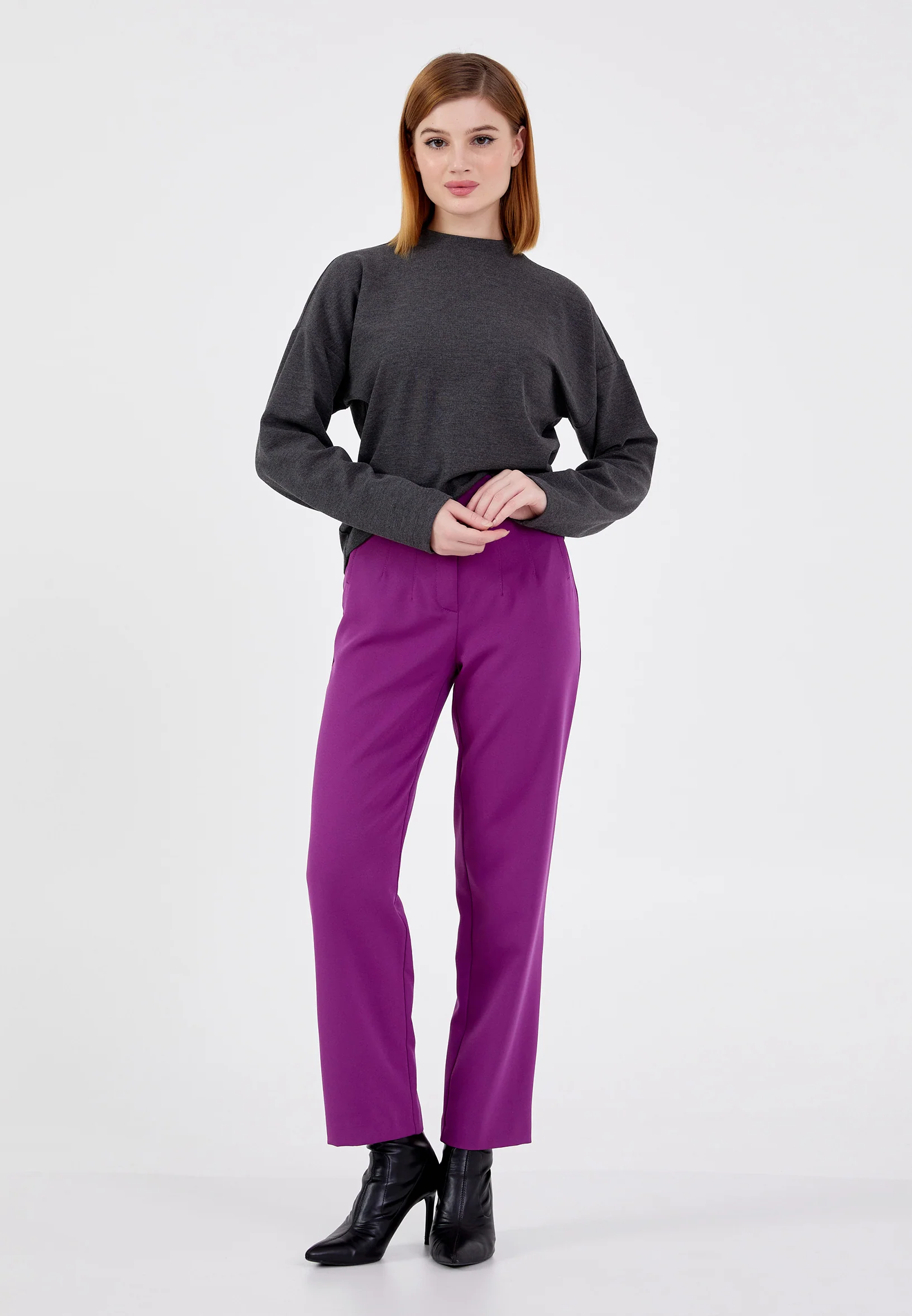 Long Sleeve Solid Color Regular Blouse shu23sk04084 - Image 2