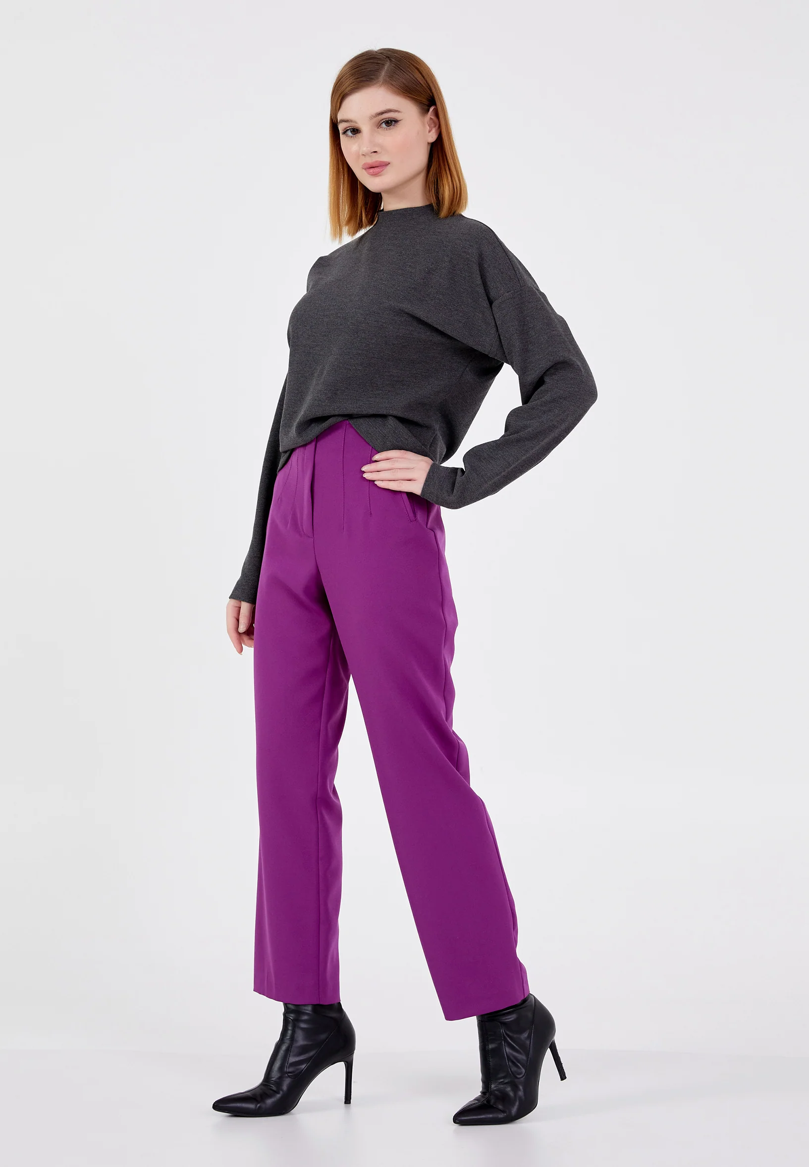 Long Sleeve Solid Color Regular Blouse shu23sk04084 - Image 3