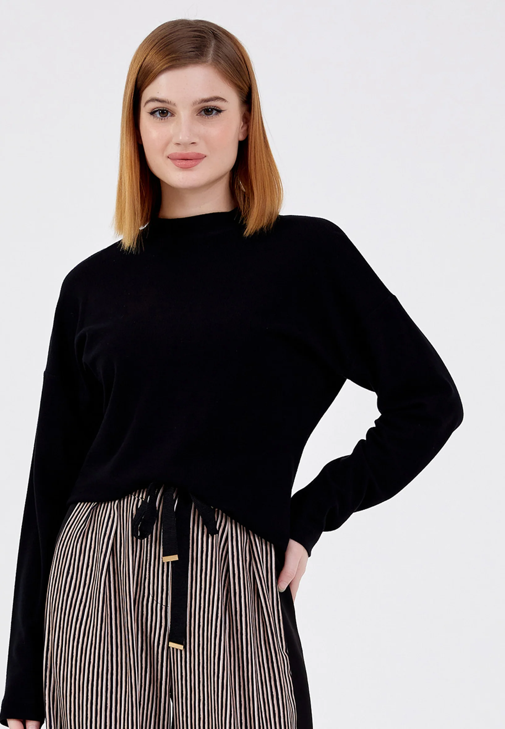 Long Sleeve Solid Color Regular Blouse shu23sk04084 - Image 5
