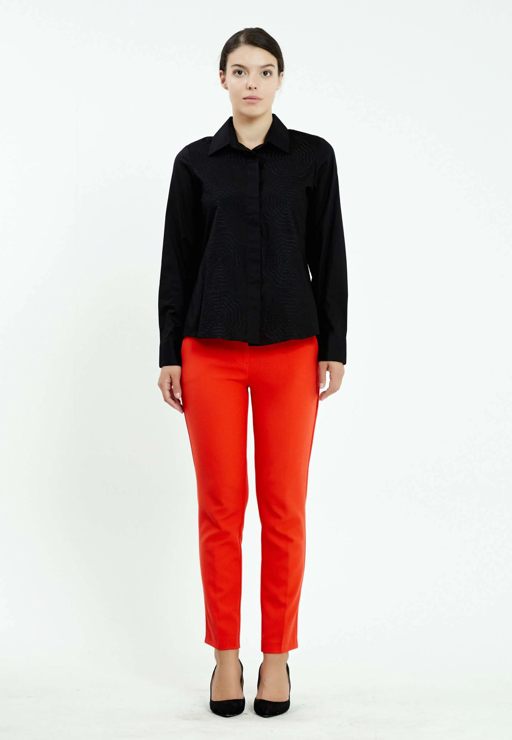 Long Sleeve Solid Color Regular Shirt ser12010 - Image 2