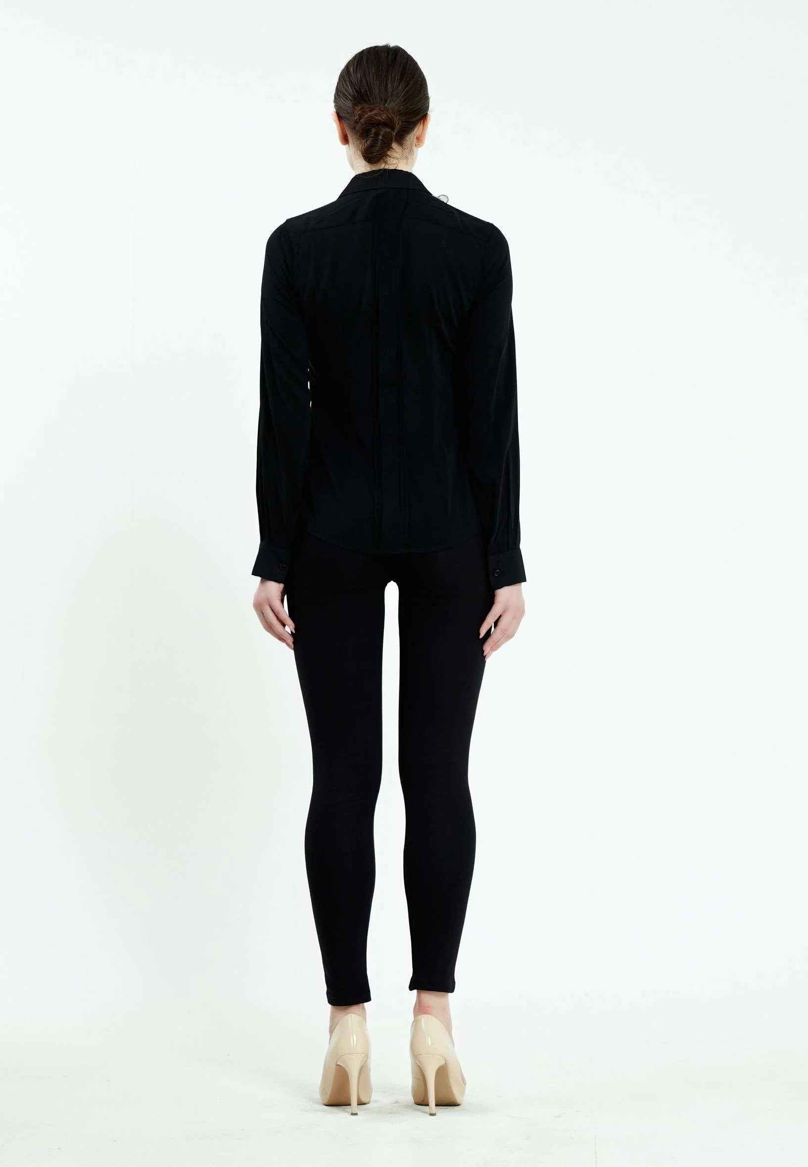 Long Sleeve Solid Color Regular Shirt ser28999 - Image 4