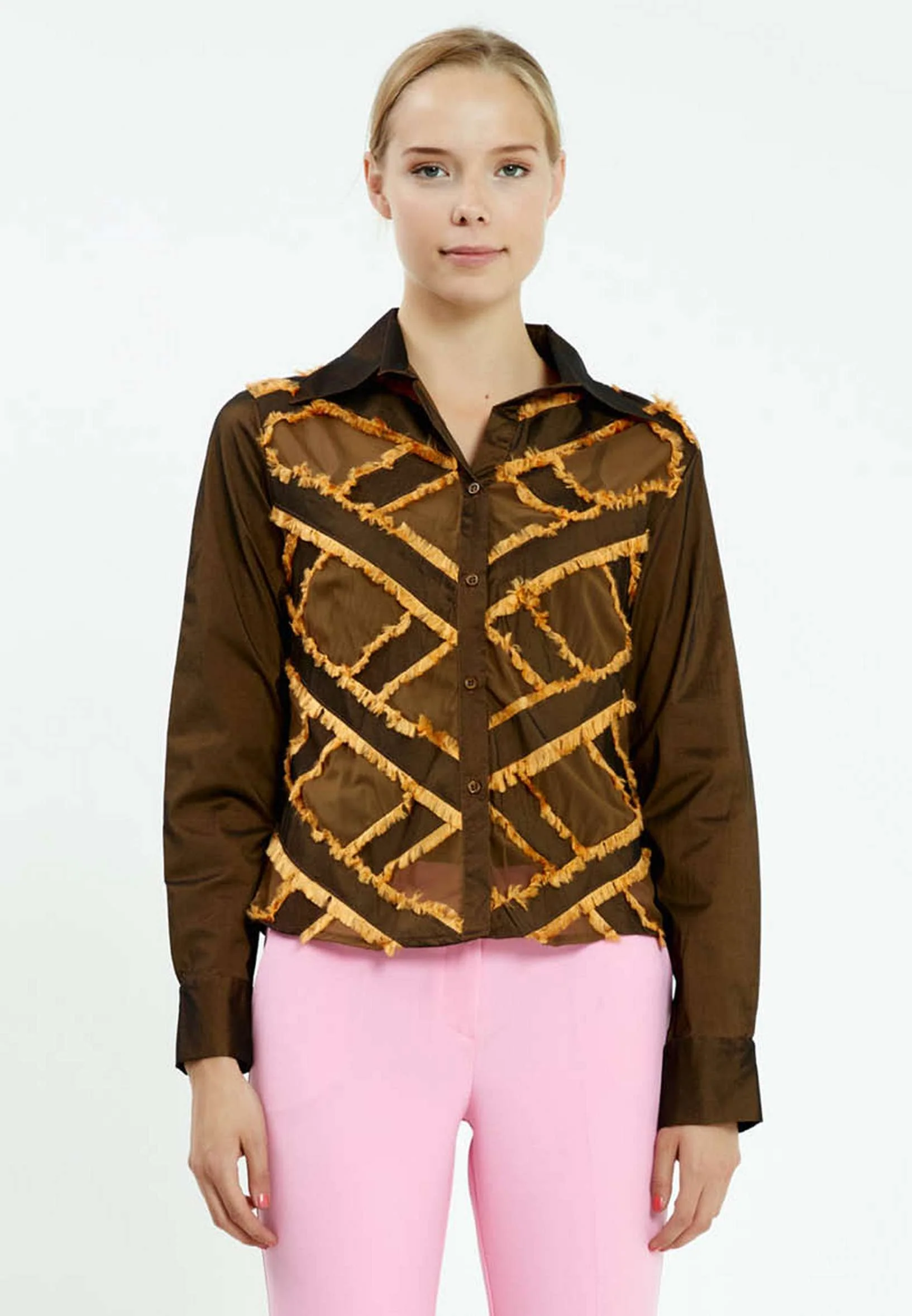 Long Sleeve Solid Color Regular Shirt ser5338 - Image 5
