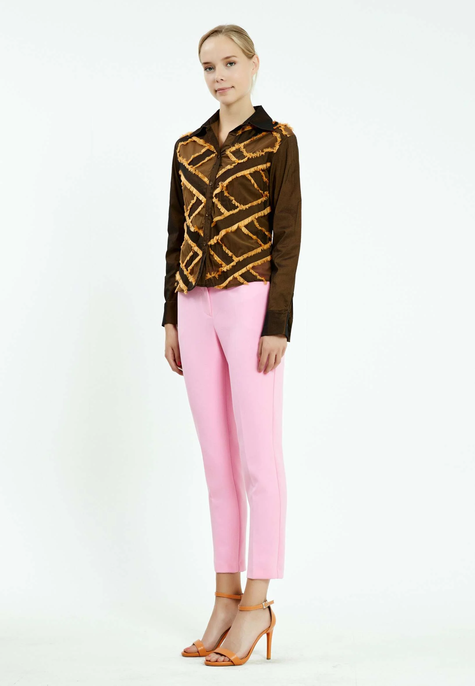 Long Sleeve Solid Color Regular Shirt ser5338 - Image 7