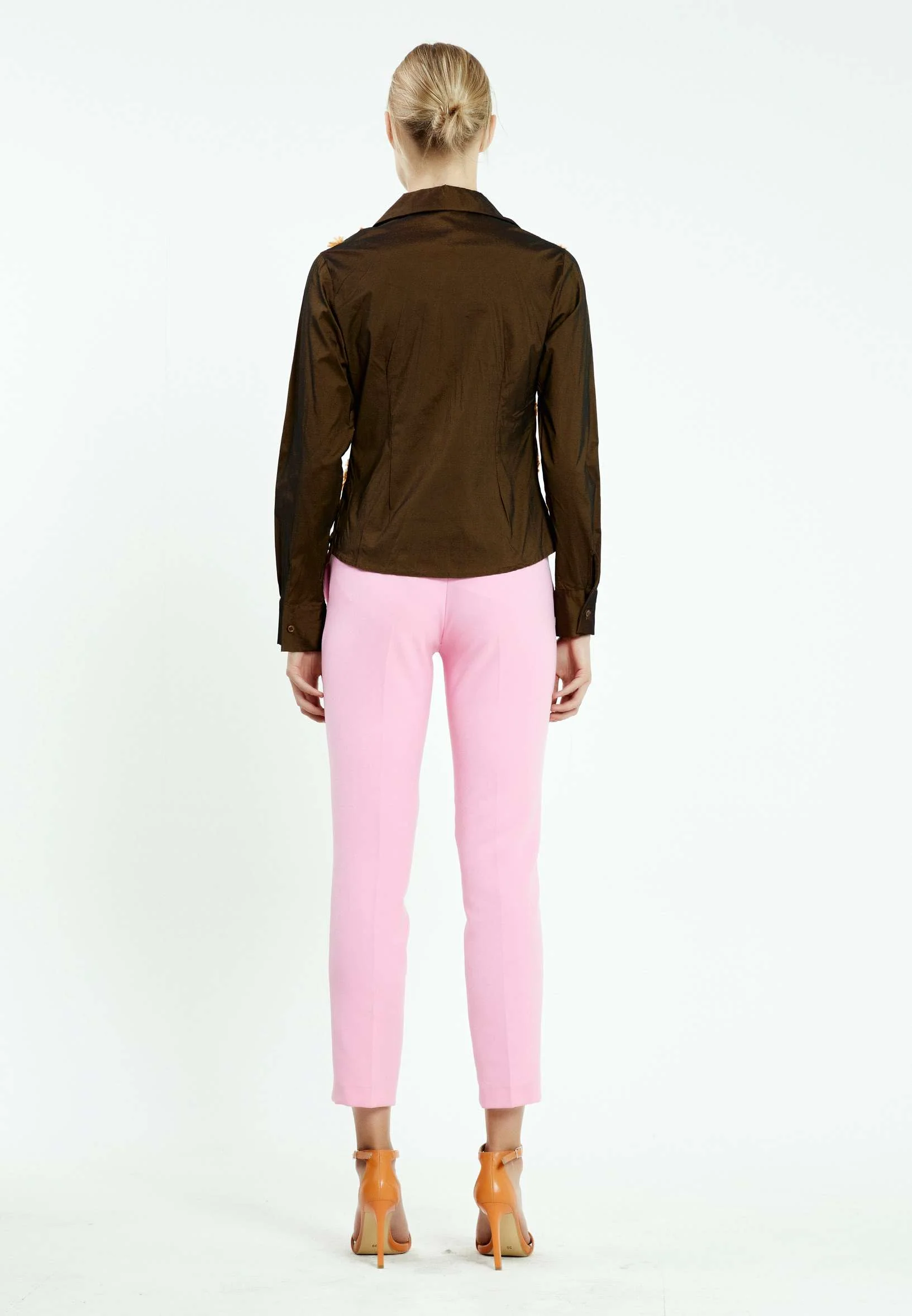 Long Sleeve Solid Color Regular Shirt ser5338 - Image 8