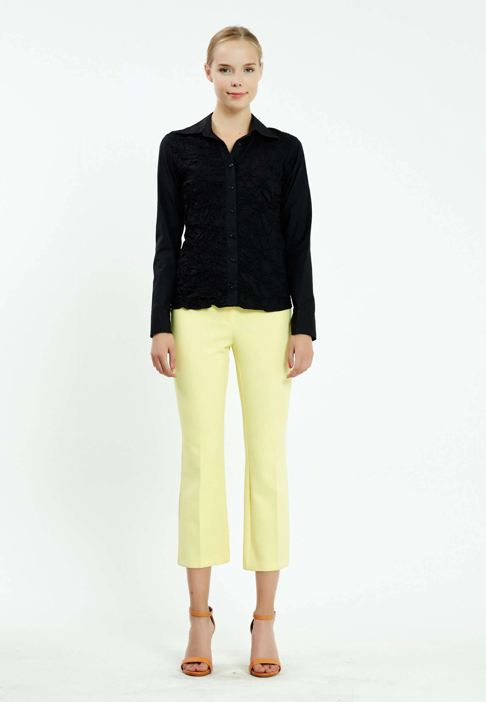 Long Sleeve Solid Color Regular Shirt ser7981 - Image 2