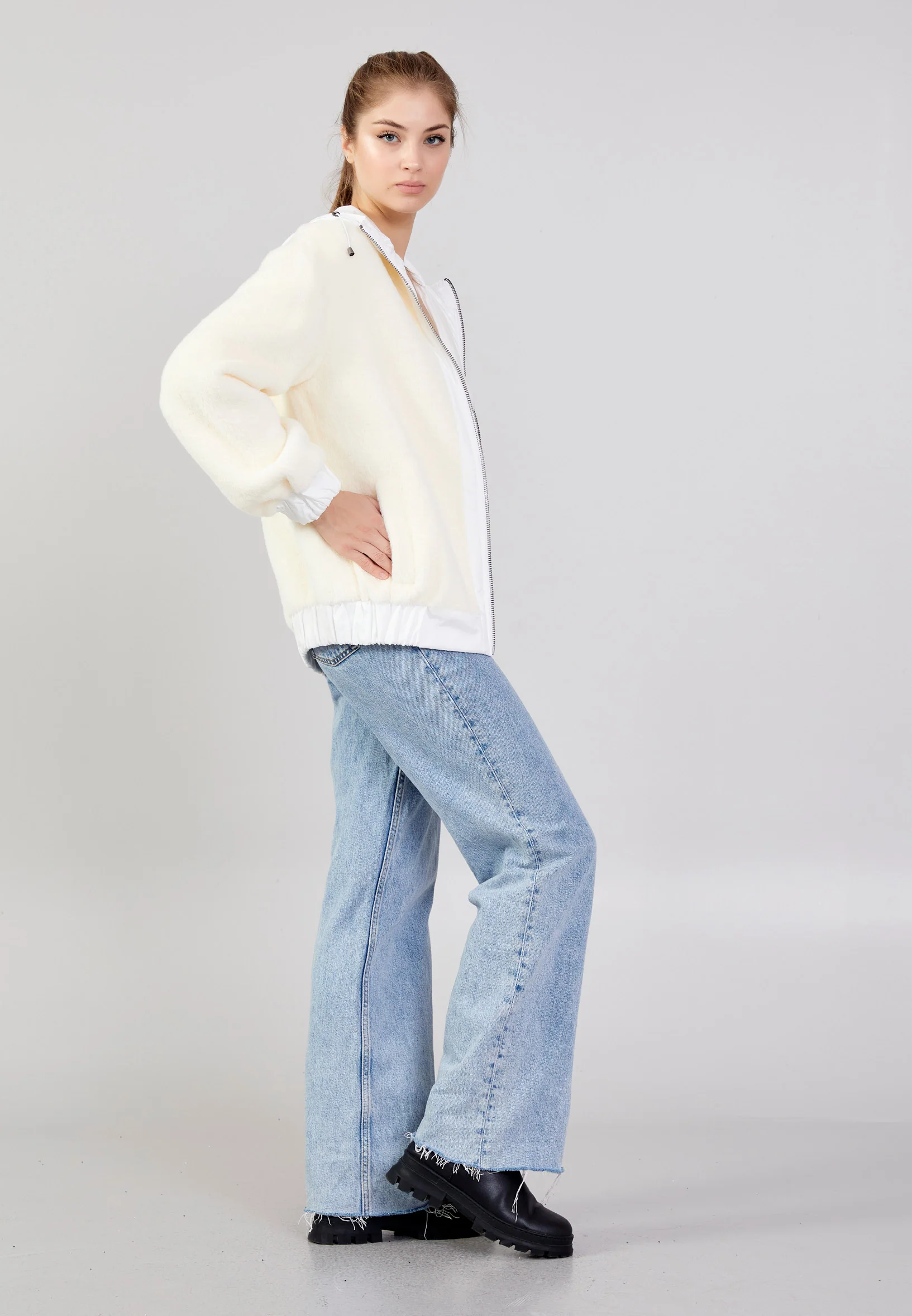 Long Sleeve Solid Color Regular Sweatshirt mml0434 - Image 24