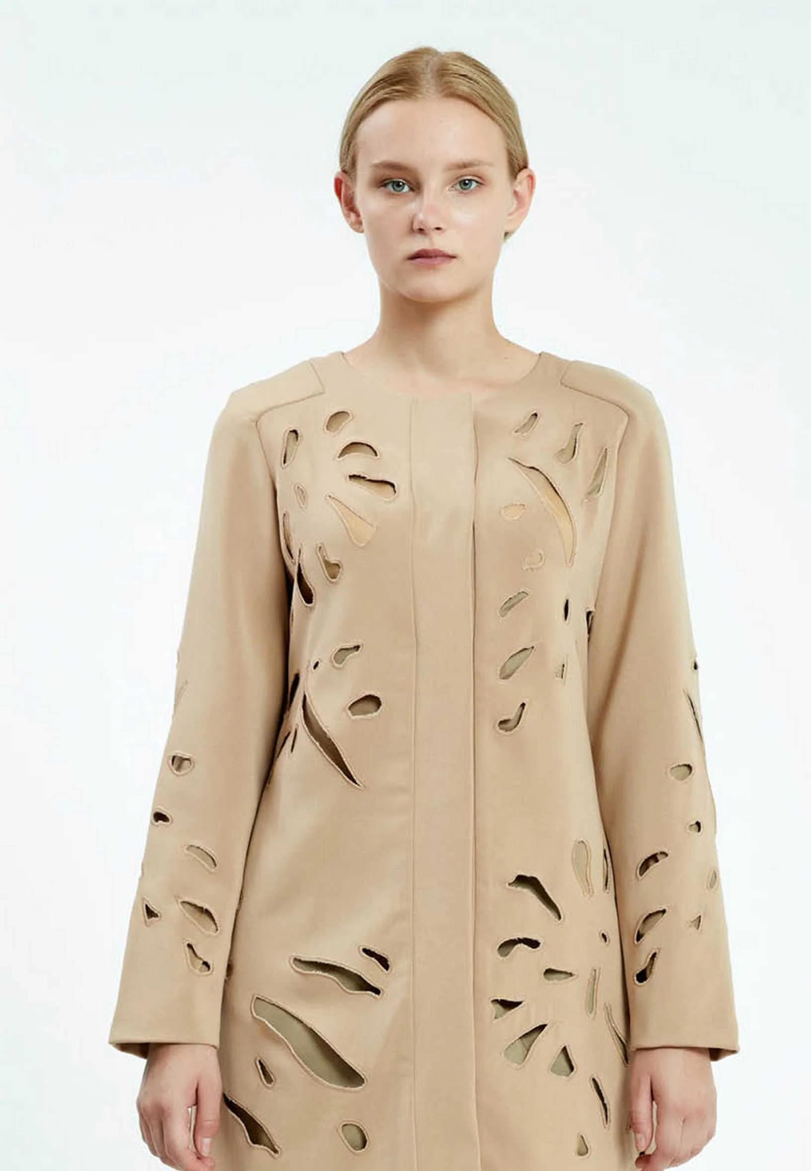 Long Sleeve Solid Color Regular Tunic ser21247