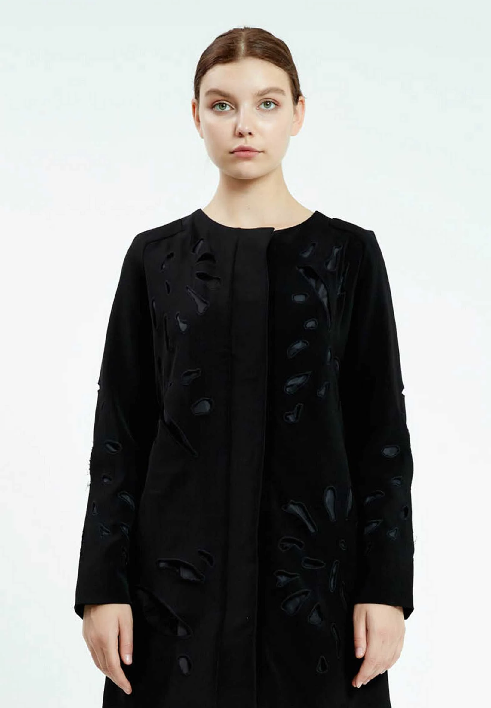 Long Sleeve Solid Color Regular Tunic ser21247 - Image 5