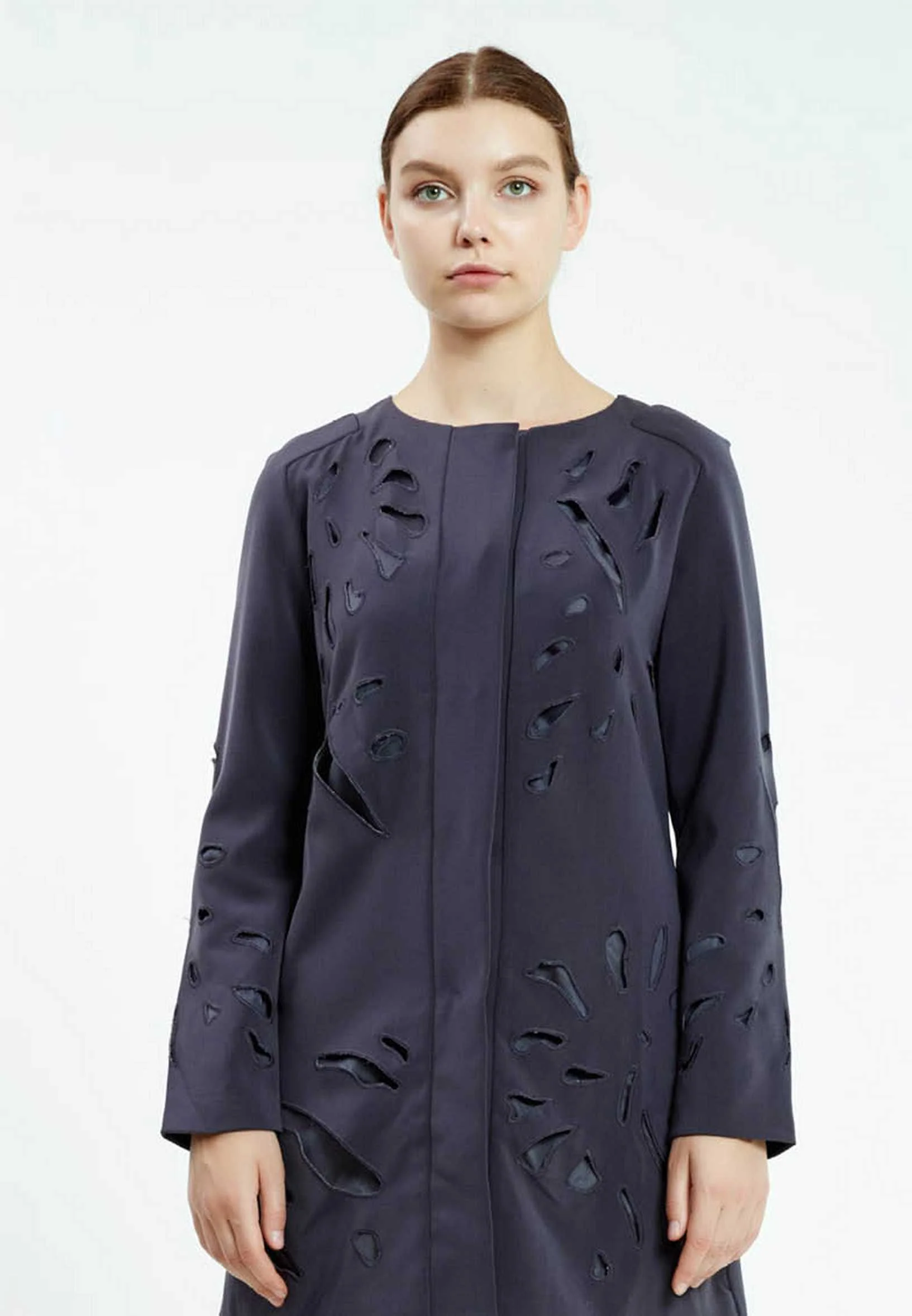 Long Sleeve Solid Color Regular Tunic ser21247 - Image 9
