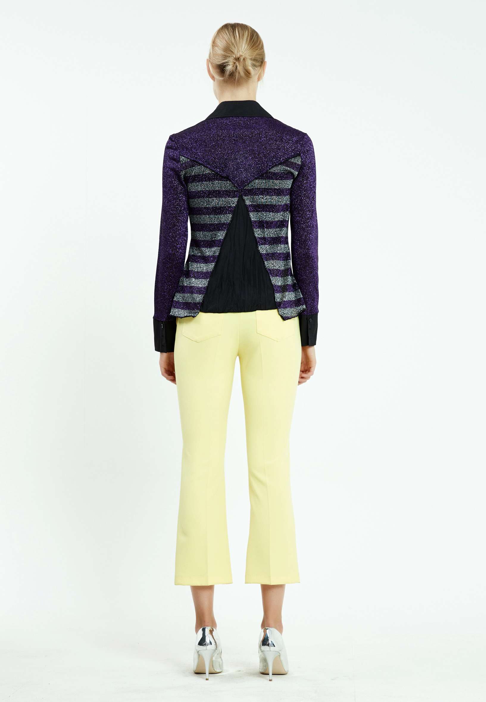 Long Sleeve Striped Regular Blouse sers7639 - Image 8