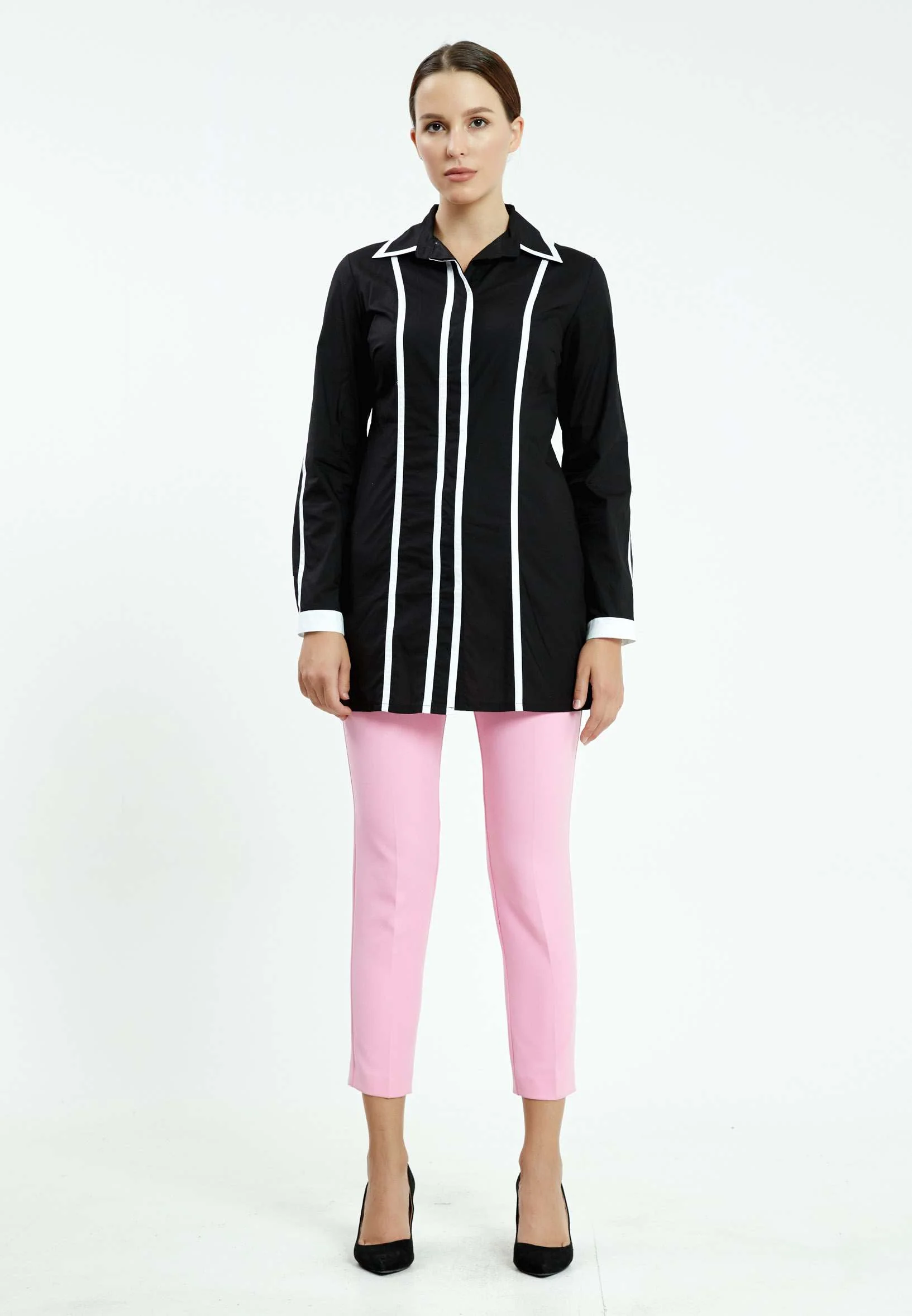 Long Sleeve Striped Regular Shirt ser23474 - Image 2