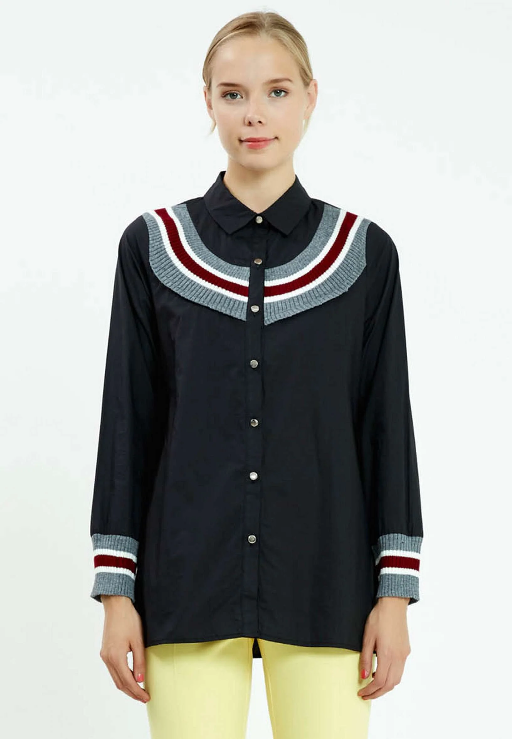 Long Sleeve Striped Regular Shirt ser27514