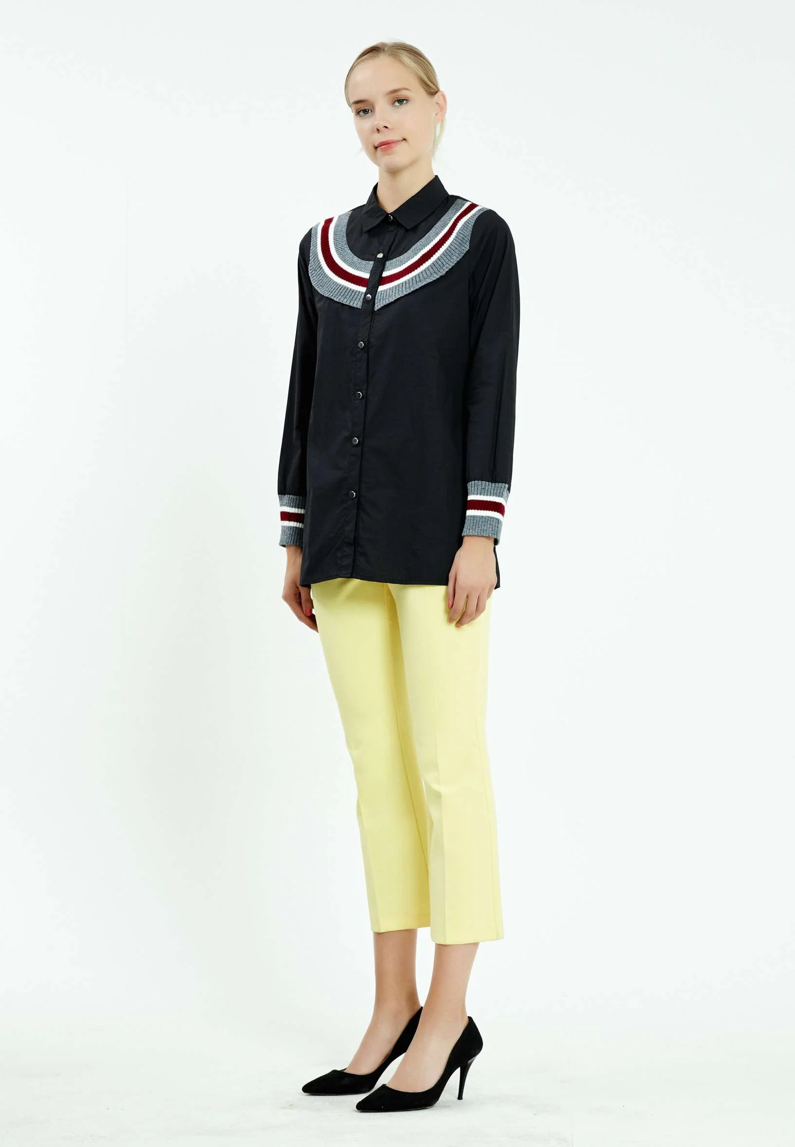Long Sleeve Striped Regular Shirt ser27514 - Image 3