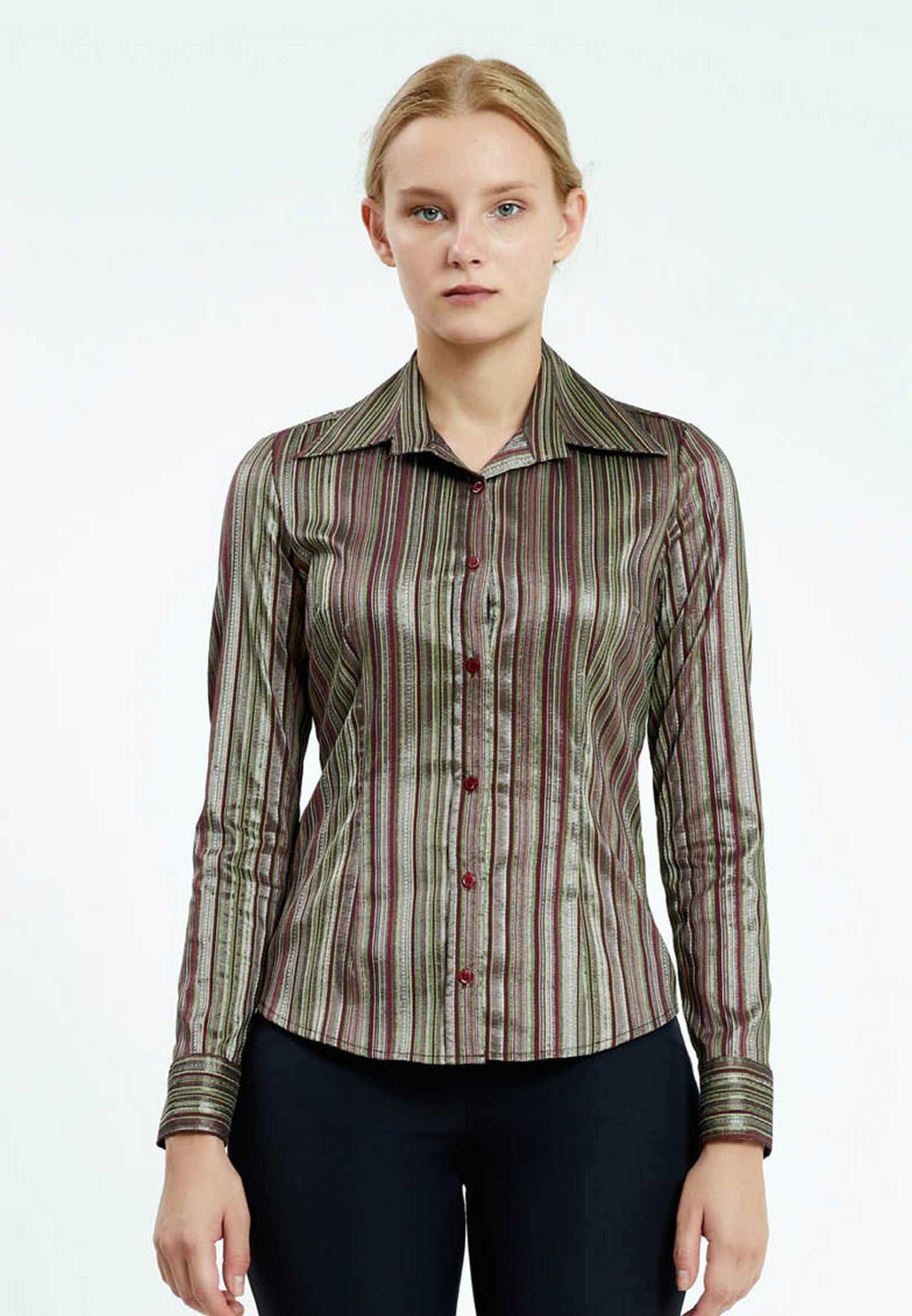 Long Sleeve Striped Regular Shirt ser6445