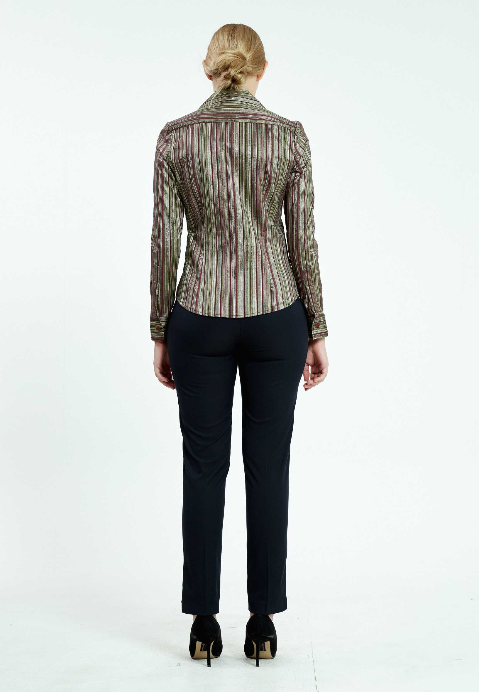 Long Sleeve Striped Regular Shirt ser6445 - Image 4