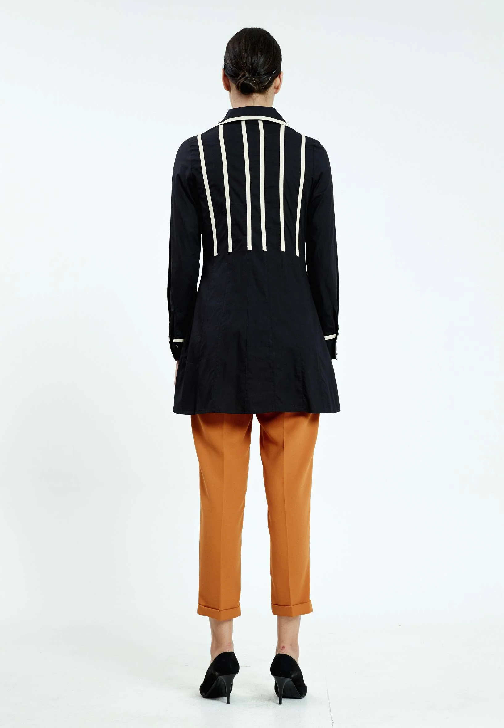 Long Sleeve Striped Regular Tunic ser23384 - Image 3