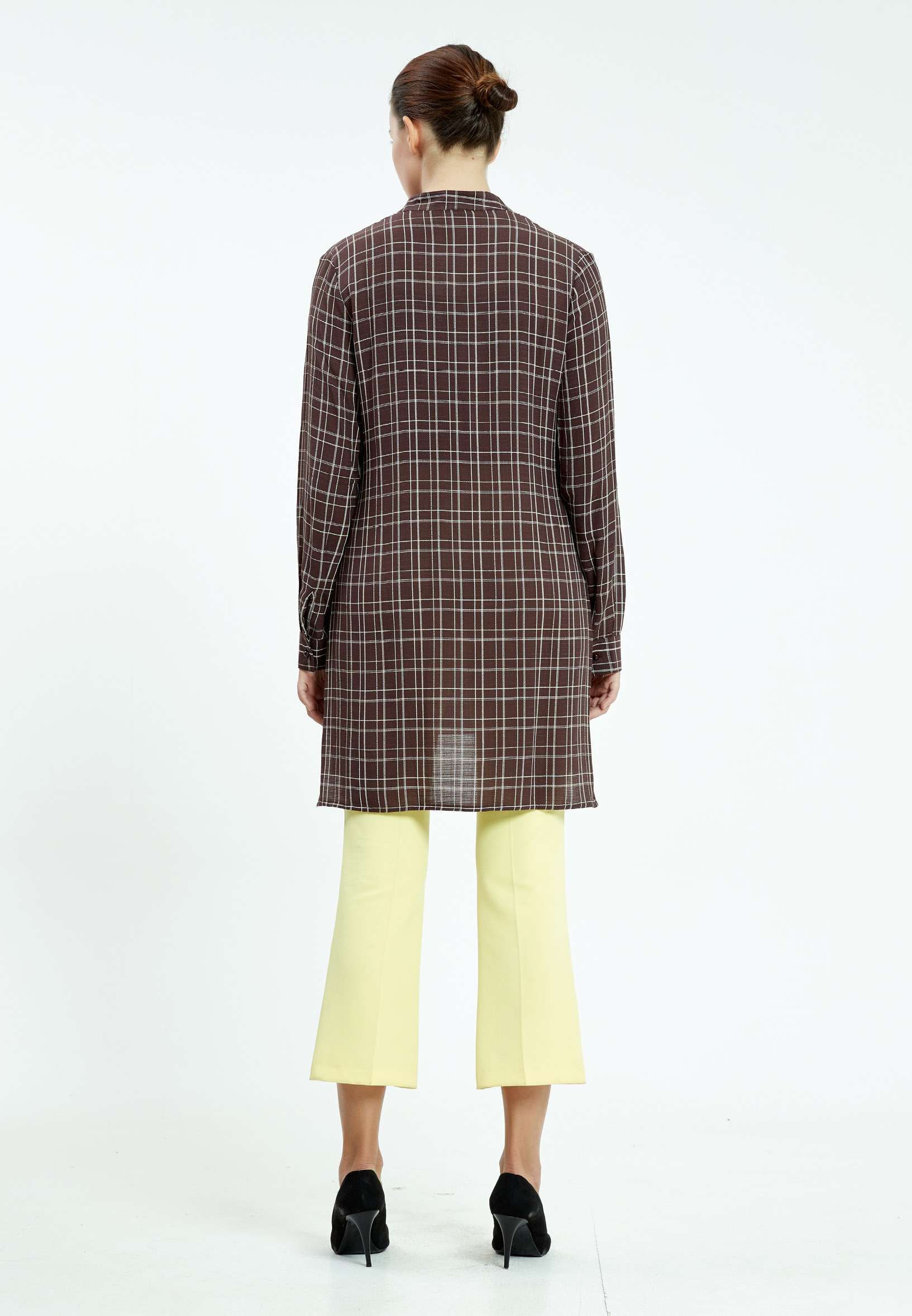 Long Sleeve Striped Regular Tunic ser23586 - Image 3