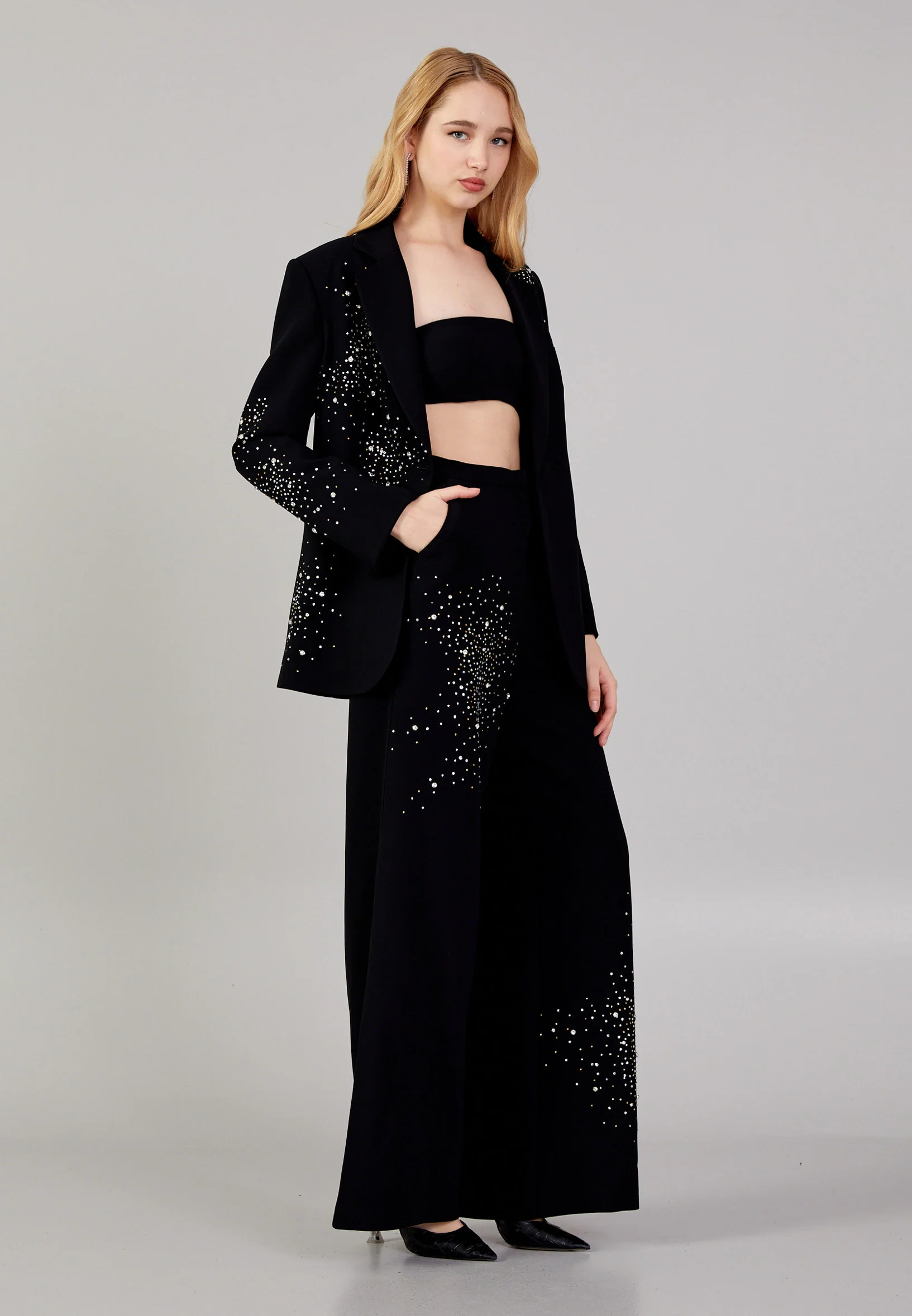 Long Sleeve Viscose Regular Three-Piece Outfit jnm23-458 - Image 4