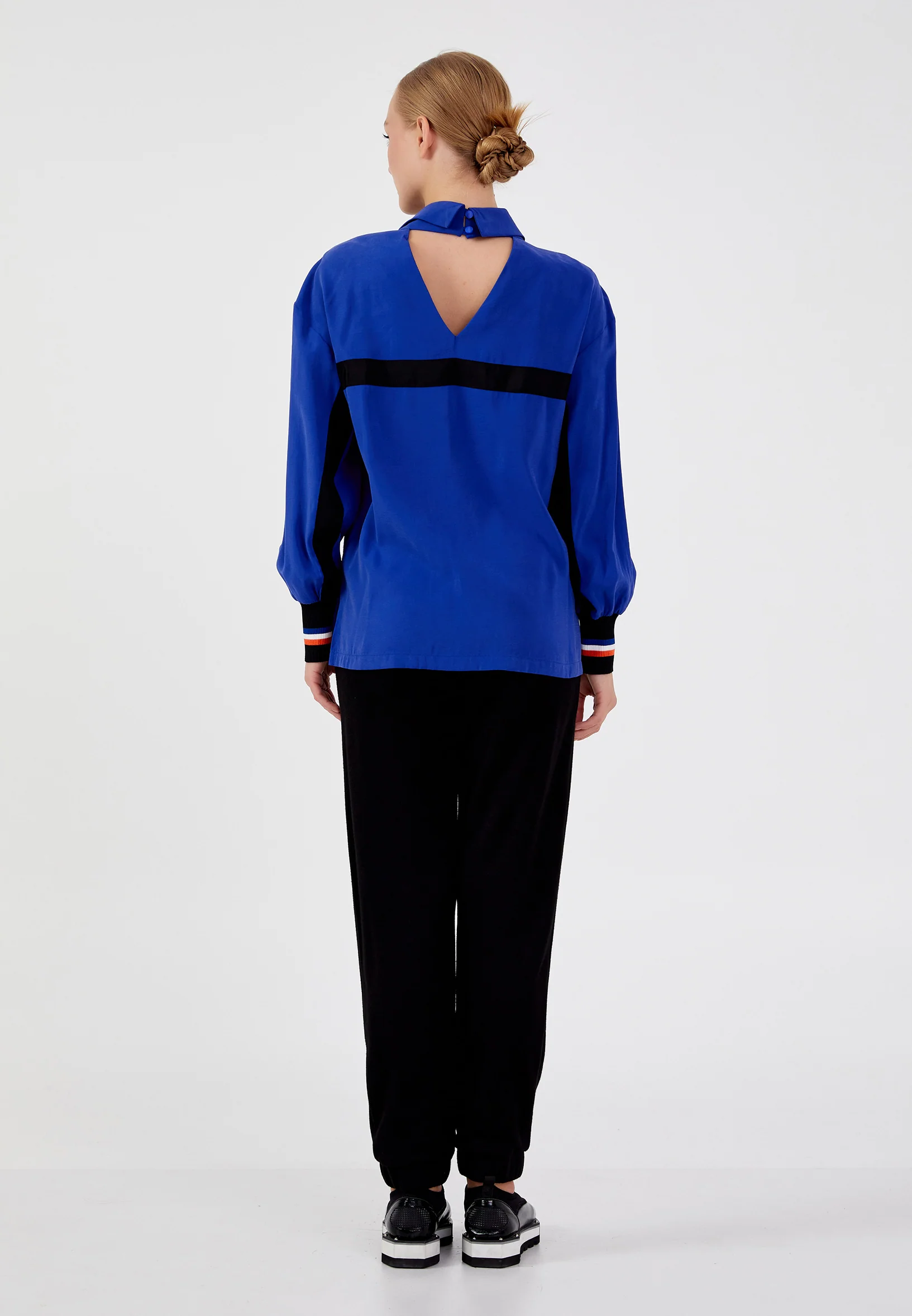 Long Sleeve With Stones Regular Blouse shu23sk04053 - Image 8