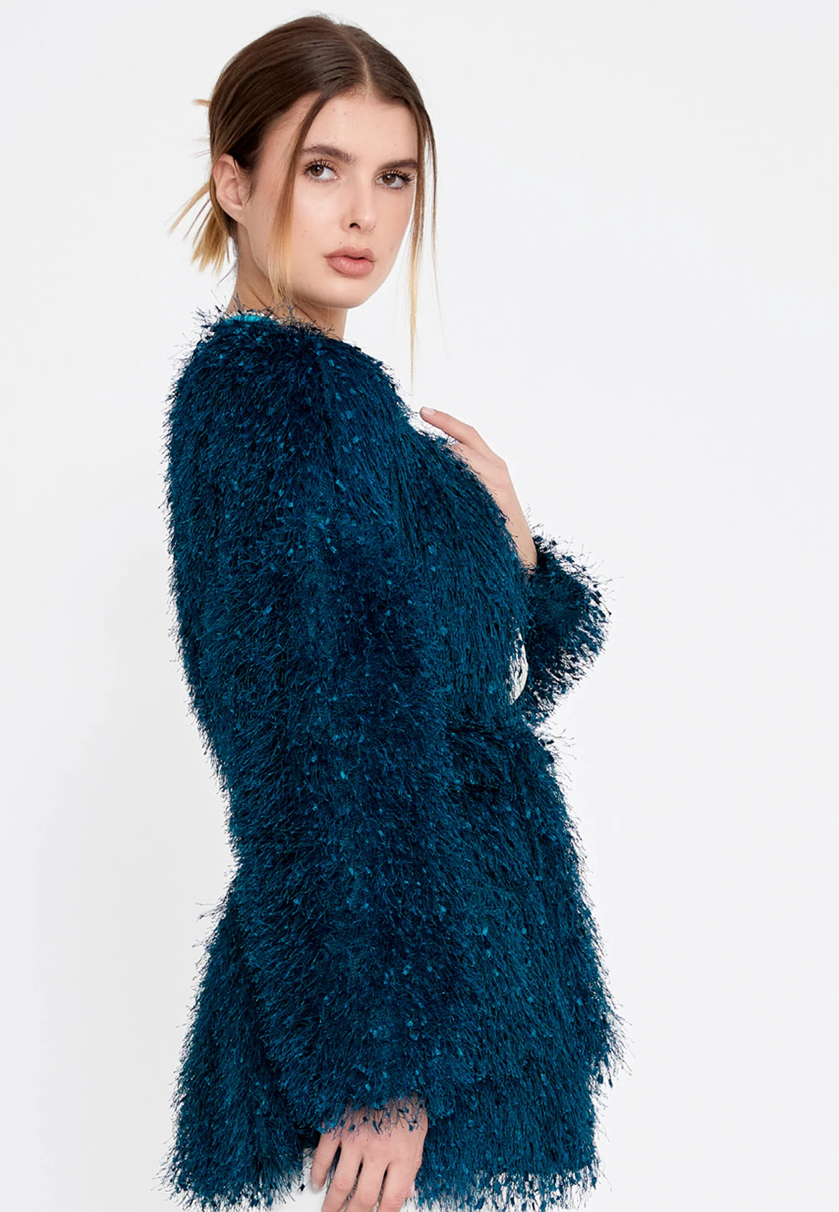Long Sleeve Wool Regular Cardigan divzeg2585 - Image 8