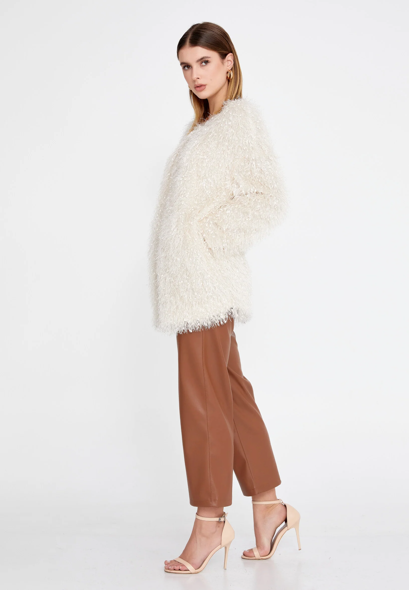 Long Sleeve Wool Regular Cardigan divzeg2586 - Image 15