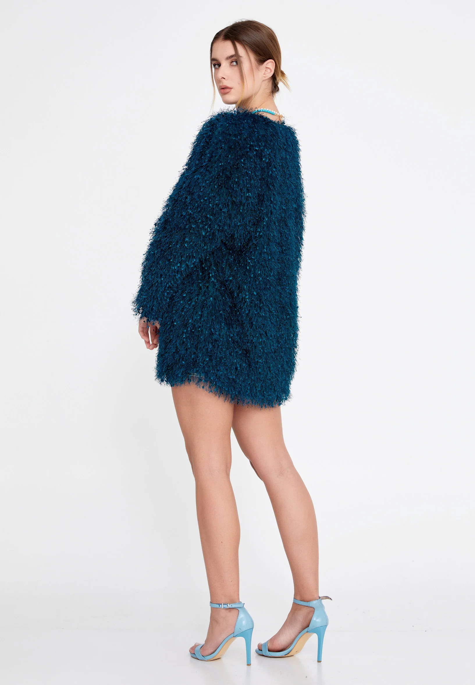 Long Sleeve Wool Regular Cardigan divzeg2586 - Image 6