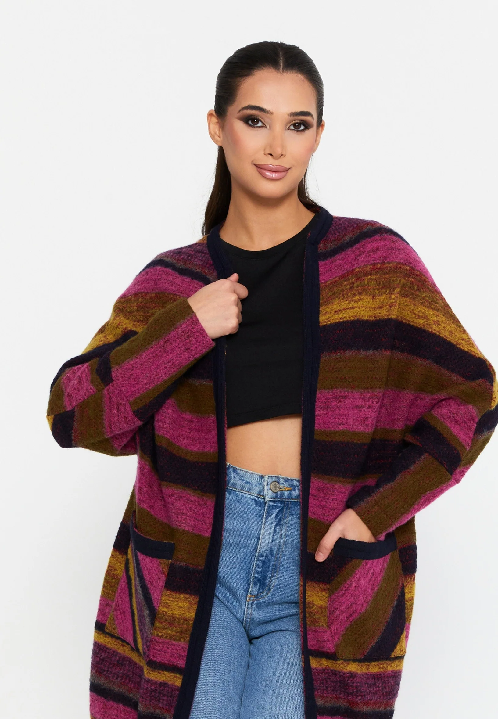 Long Sleeve Wool Regular Cardigan esl-dante